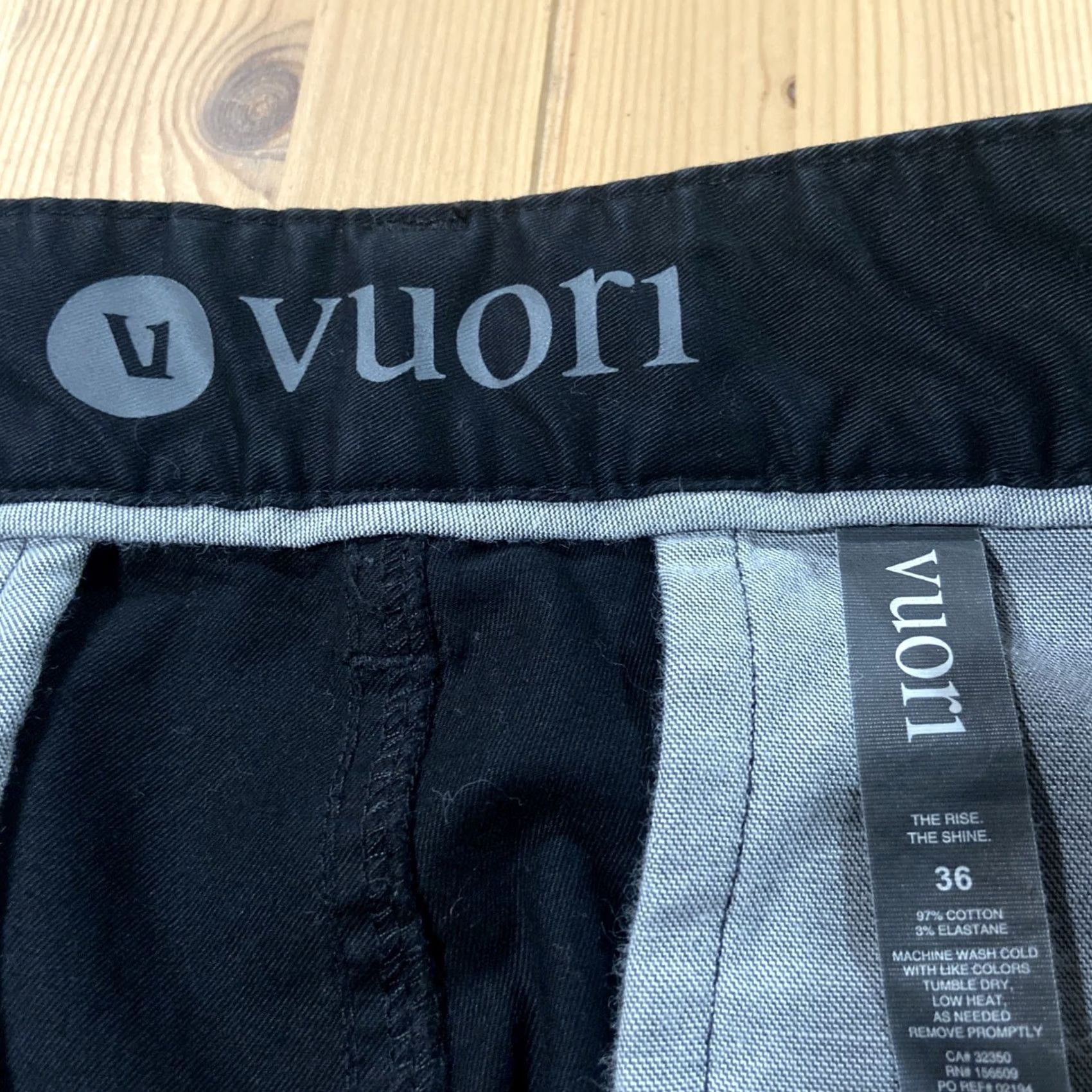 Vuori Vuori Black Collins Chino Pants Men’s Size 36x29 Style V433 Cotton Blend - Read Size US 36 / EU 52 - 2 Thumbnail
