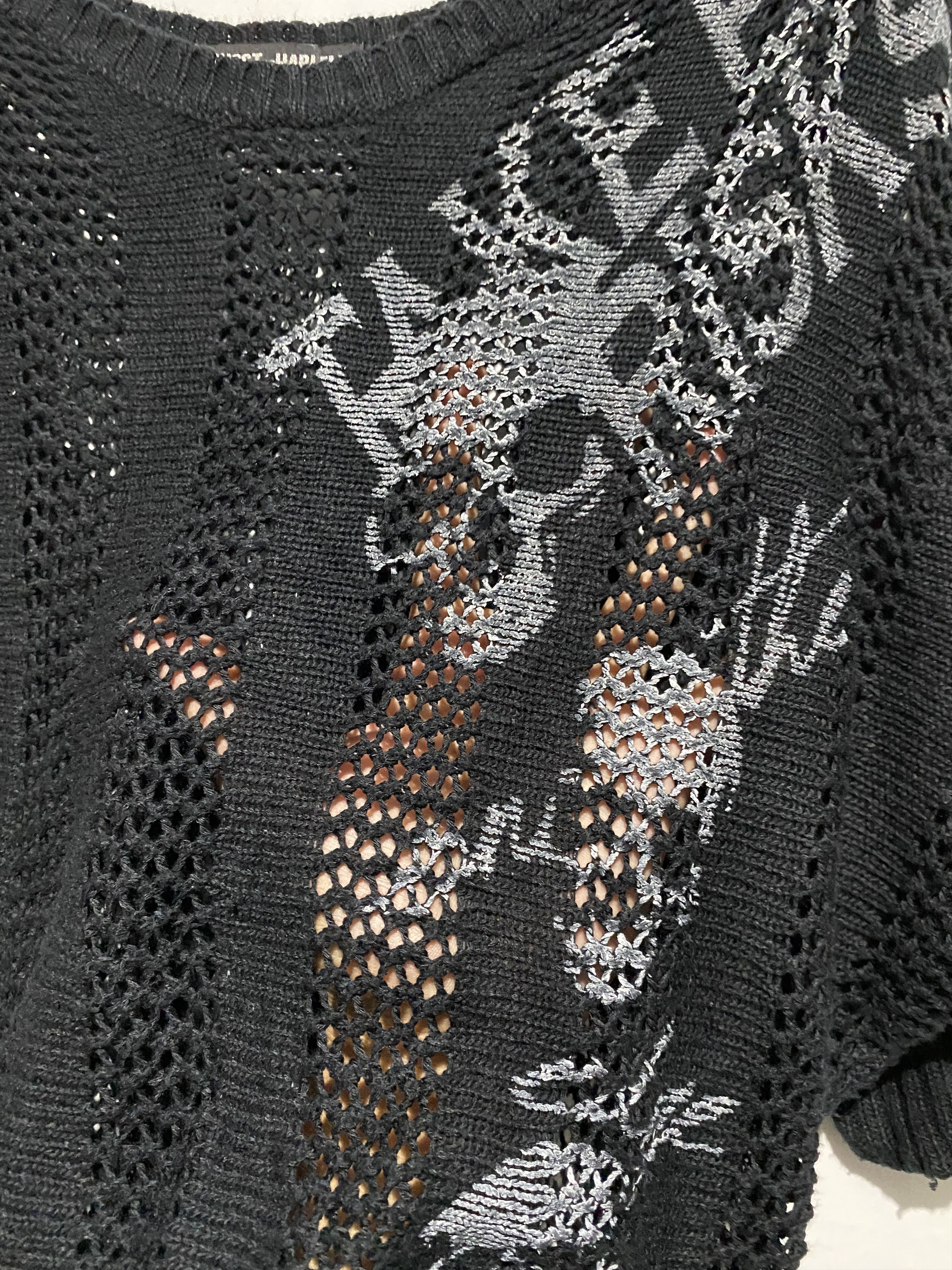 Le Grande Bleu (L.G.B.) × Vintage × Yasuyuki Ishii Japanese GHOST Of HARLEM Fishnet knit ifsixwasnine style Size US L / EU 52-54 / 3 - 6 Thumbnail