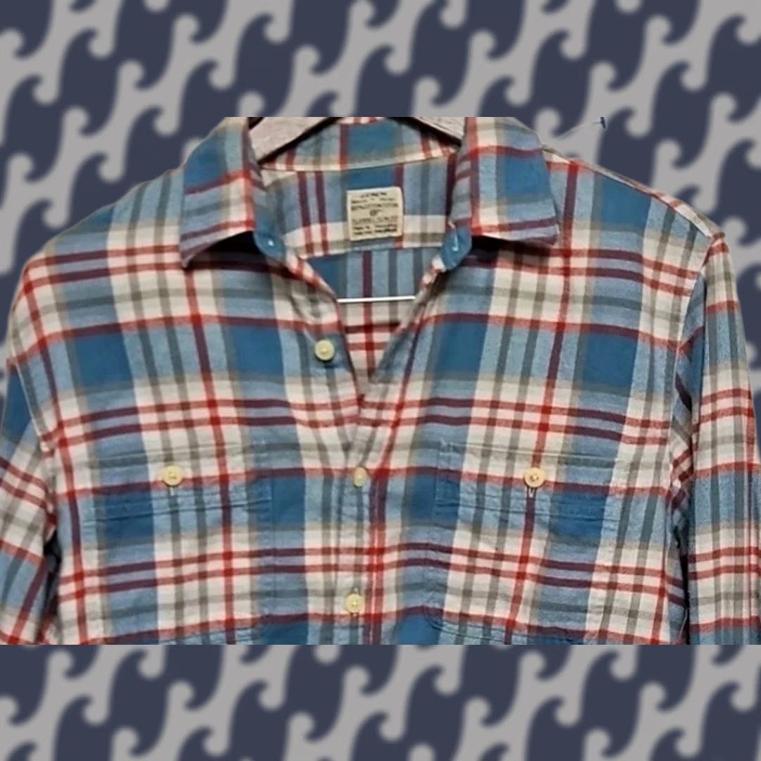 J.Crew J.Crew Slim Fit Plaid Flannel Shirt Men’s Medium Blue Red 100% Cotton Size US M / EU 48-50 / 2 - 1 Thumbnail