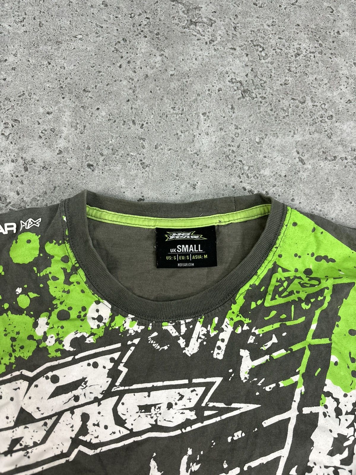 No Fear × Vintage 2000s Y2K Boxy Hip Hop No Fear T-Shirt/Tee Punk Affliction Size US S / EU 44-46 / 1 - 6 Thumbnail