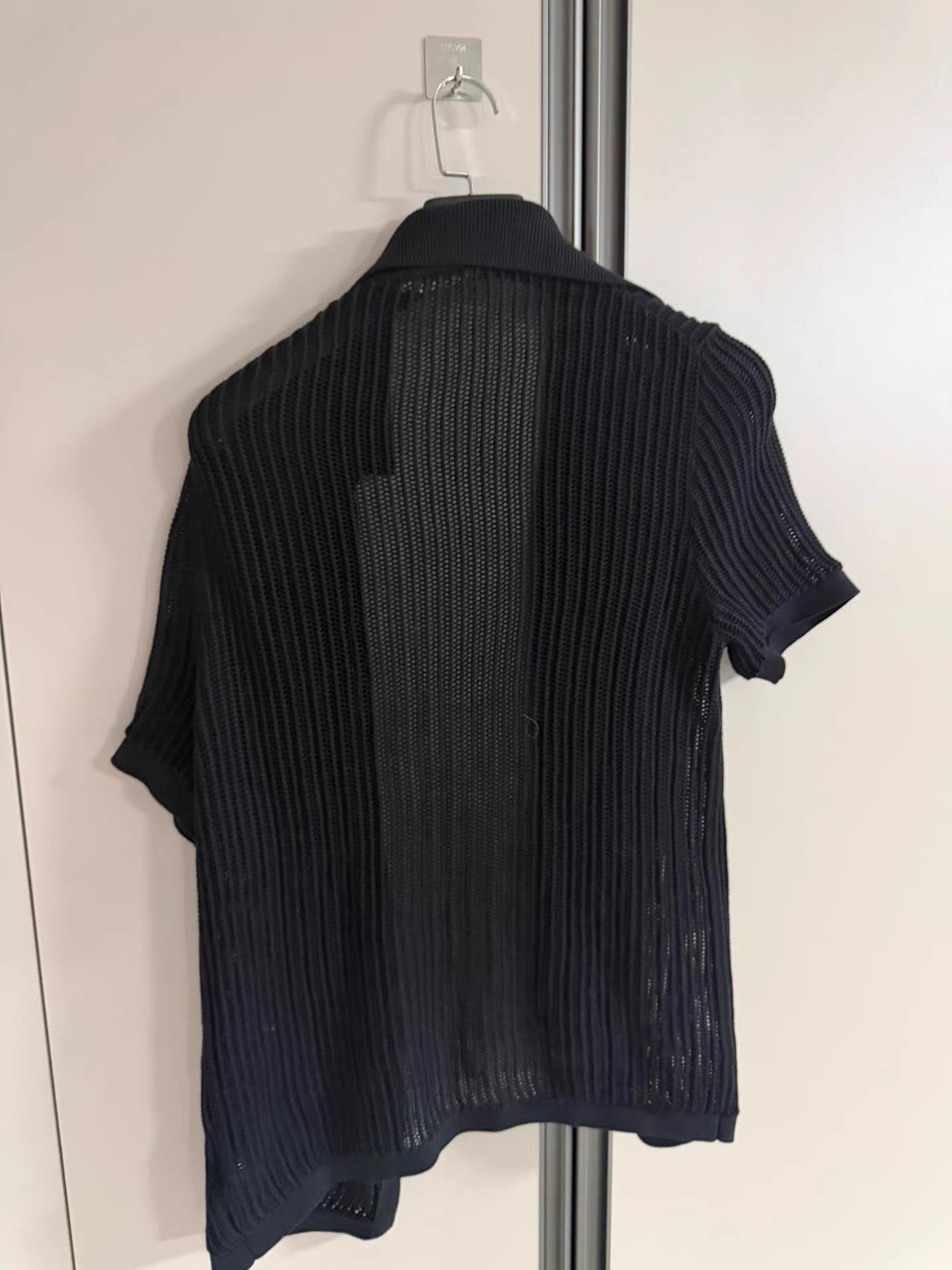 Suitsupply SUITSUPPLY Black Polo Cardigan K18 Size US M / EU 48-50 / 2 - 2 Thumbnail