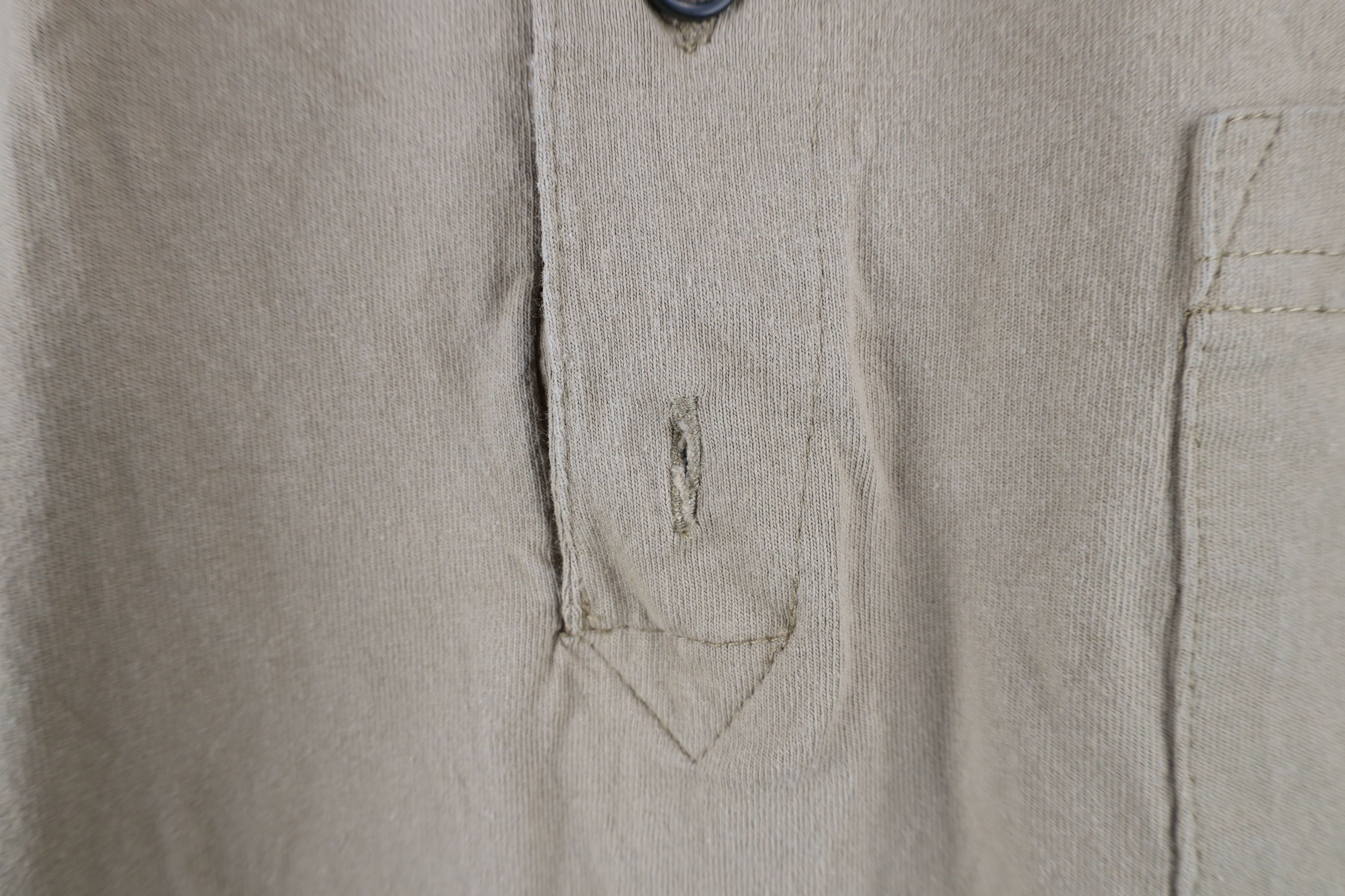 Dickies × Vintage Vintage Y2K Dickies Spell Short Sleeve Henley T-Shirt Beige Size US XL / EU 56 / 4 - 6 Thumbnail