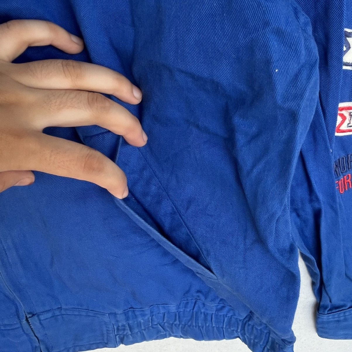 Other Vintage 90s Equatorial Island Zip Up Jacket Blue Colour Size US L / EU 52-54 / 3 - 7 Thumbnail