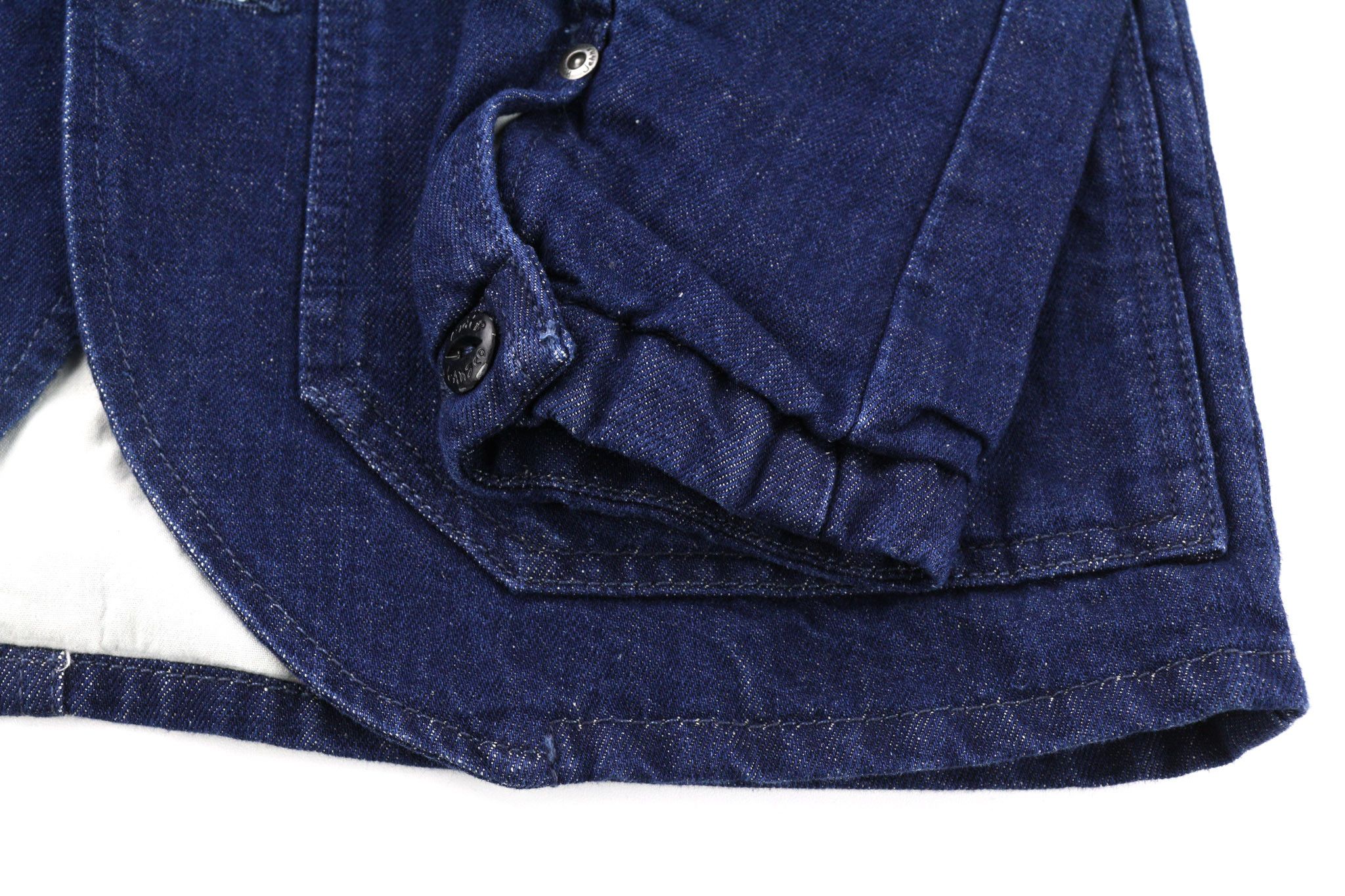 Nudie Jeans RICCO DARK HEMP XS Blue Cotton Blend Jacket 81080 Size US XS / EU 42 / 0 - 6 Thumbnail