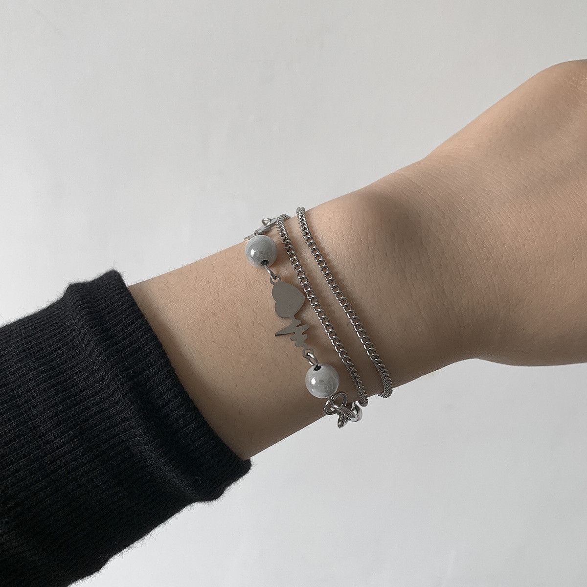 Jewelry New Trend Bracelet Y2K Punk Chain Gotch Bracelets Chains Size ONE SIZE - 1 Thumbnail