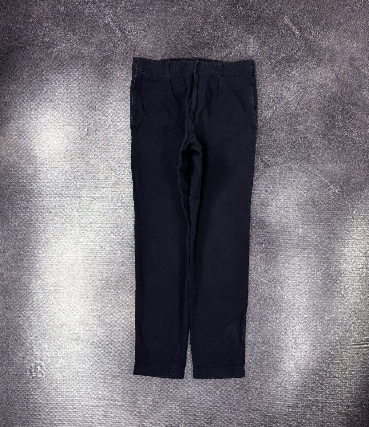 A.P.C. A.P.C. Rue Madame Paris Men’s Navy Blue Cotton Linen Pants Size US 30 / EU 46 - 1 Thumbnail
