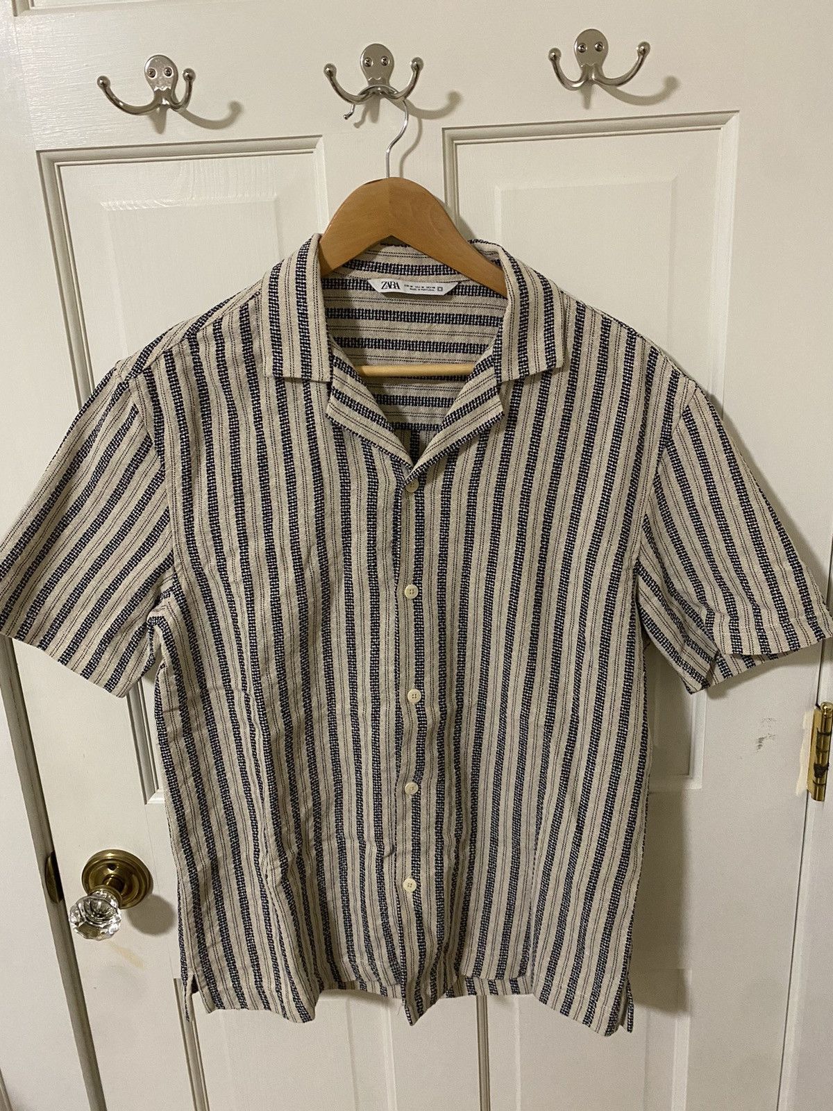 Zara Zara button up camp collar shirt Size US M / EU 48-50 / 2 - 3 Thumbnail