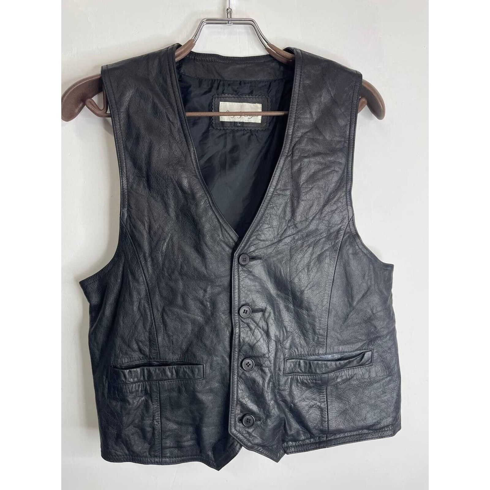 Vintage Vintage Black Leather Vest Simply Tops Western Style Size S Size S / US 4 / IT 40 - 5 Thumbnail