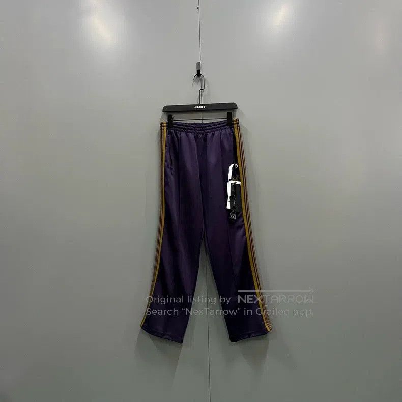 Needles Needles size M Purple striped elastic straight-leg pants Size US 34 / EU 50 - 2 Thumbnail