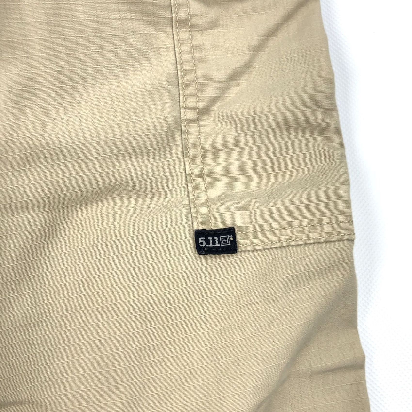 Vintage 5.11 Tactical Series Men's Cargo Pants Khaki Tan Ripstop Outdoor Size 36x28 Size US 36 / EU 52 - 3 Thumbnail