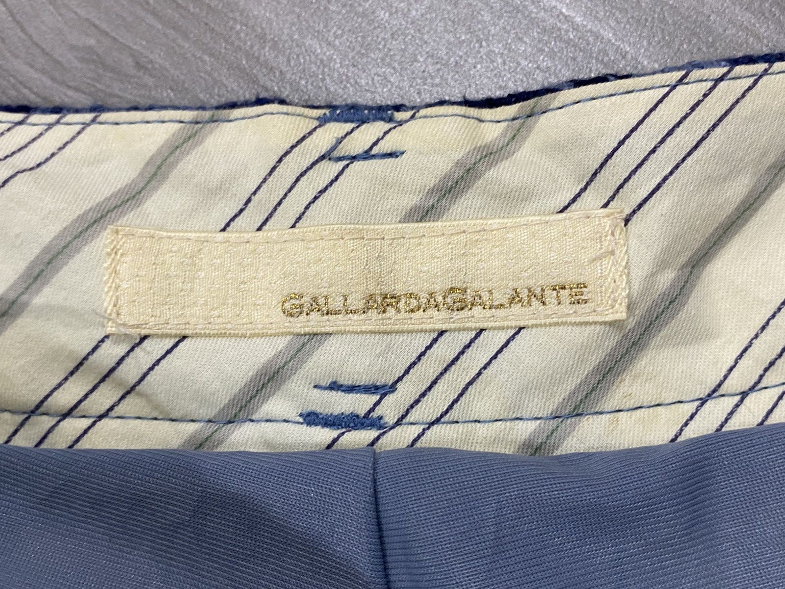 Japanese Brand Gallardagalante Indigo Paisley Jacquard Trousers (Size 1) Size US 28 / EU 44 - 8 Thumbnail