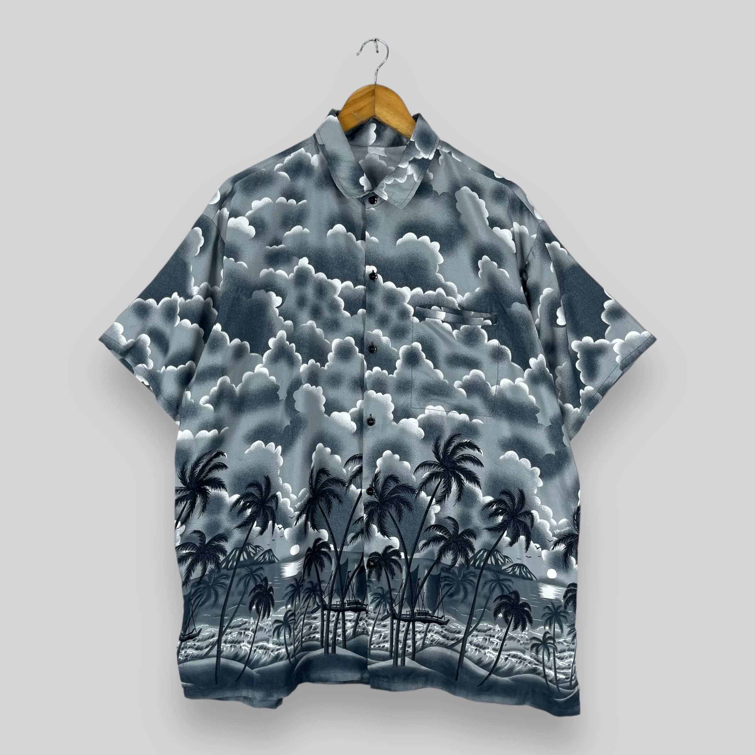 Vintage Vintage Aloha Tropical Beach View Motive Printed Button Up Size US XL / EU 56 / 4 - 1 Thumbnail