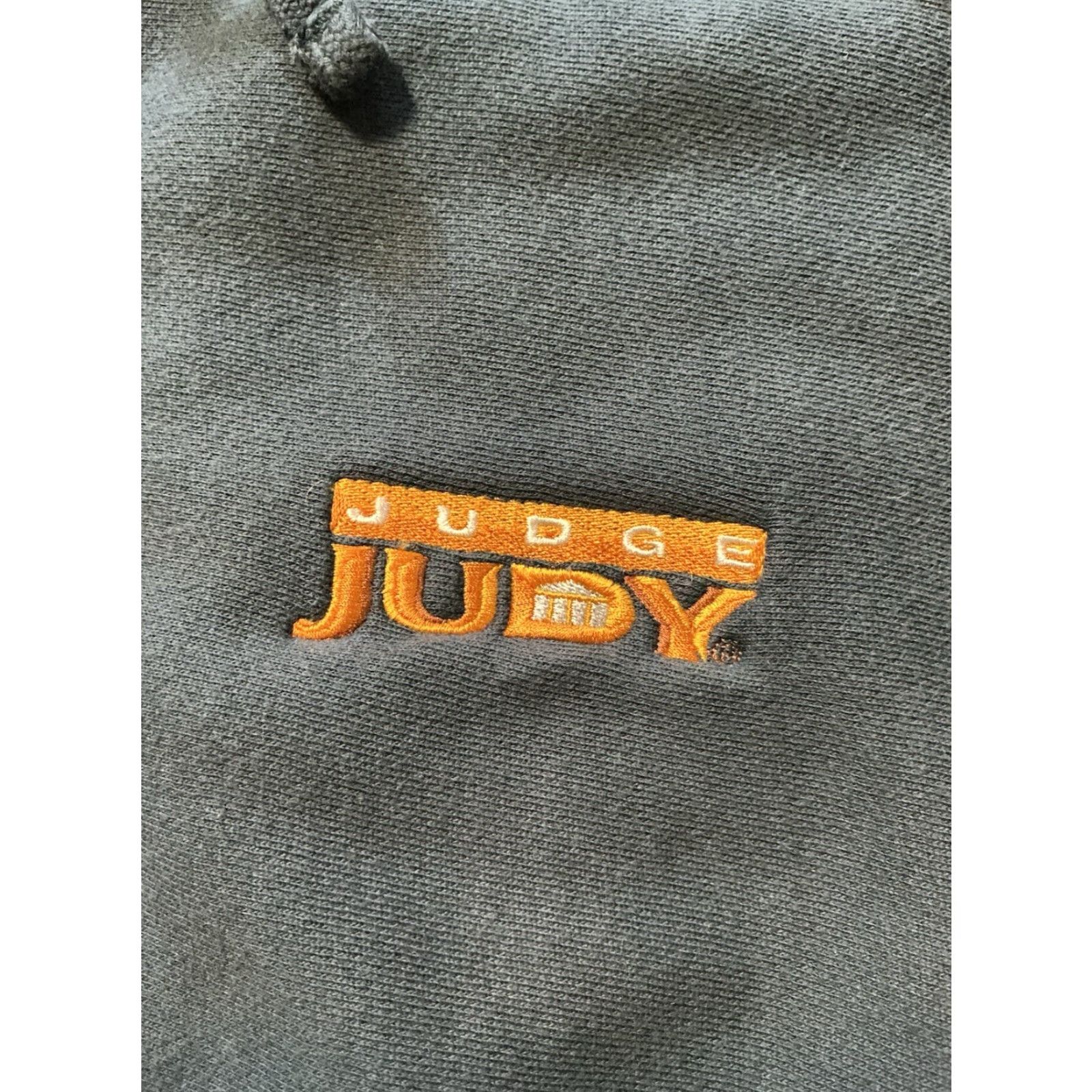 J.Crew VINTAGE Judge Judy J.Crew Hoodie Full Zip Men XL Blue Embroidered Fleece Sherpa Lined Size US XL / EU 56 / 4 - 2 Thumbnail