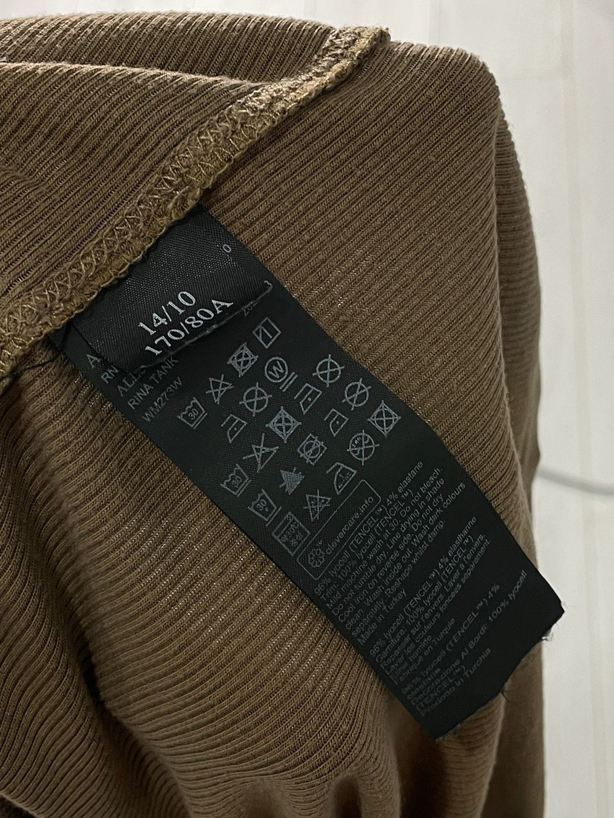 Allsaints × Japanese Brand Allsaints Y2K Brown Avant Garde Archival Tank Top shirt Size L / US 10 / IT 46 - 9 Thumbnail