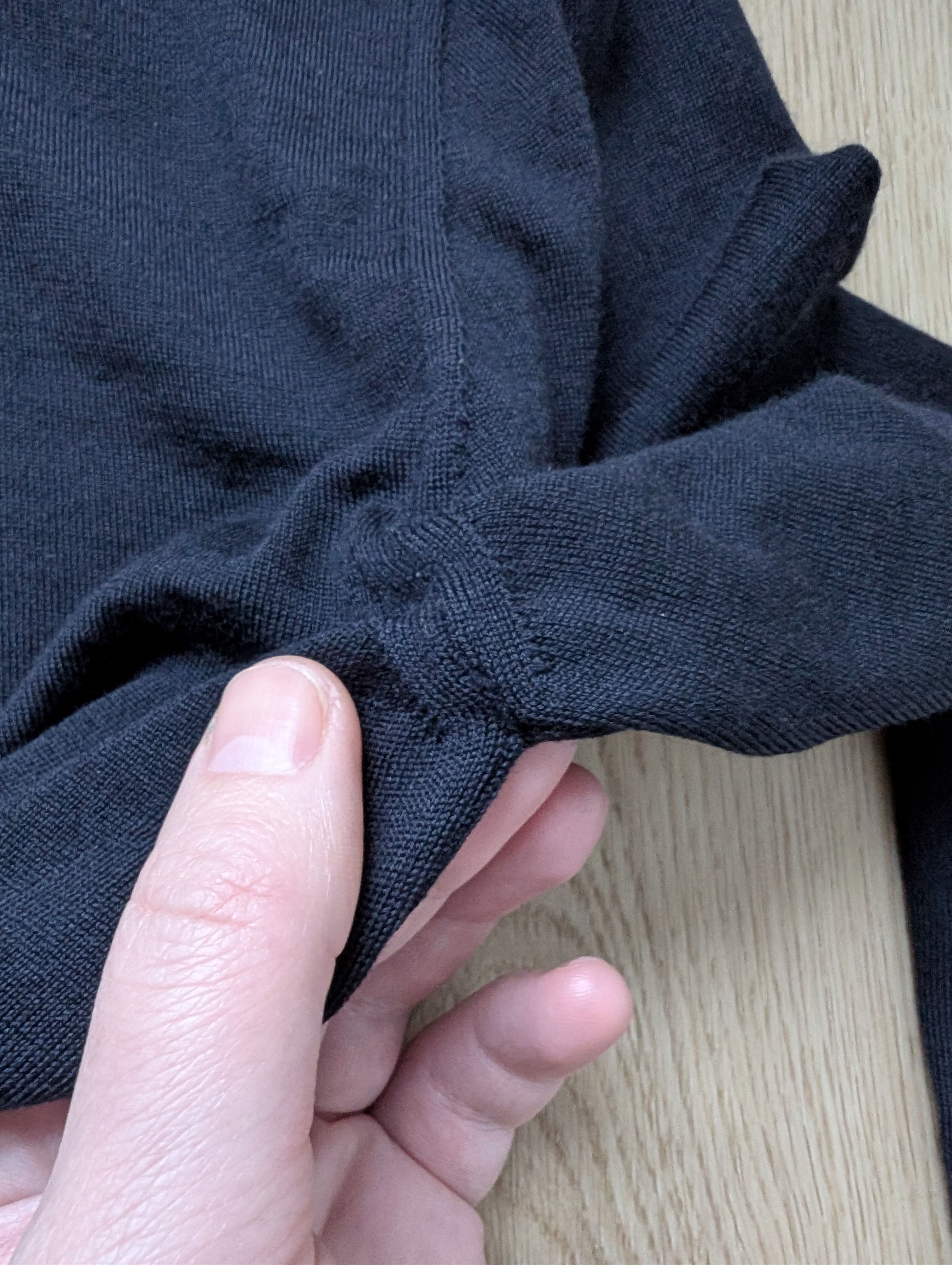 Other Luxury KA/NOA 593$ Mens Navy Extrafine Merino Wool Sweater Size US M / EU 48-50 / 2 - 4 Thumbnail