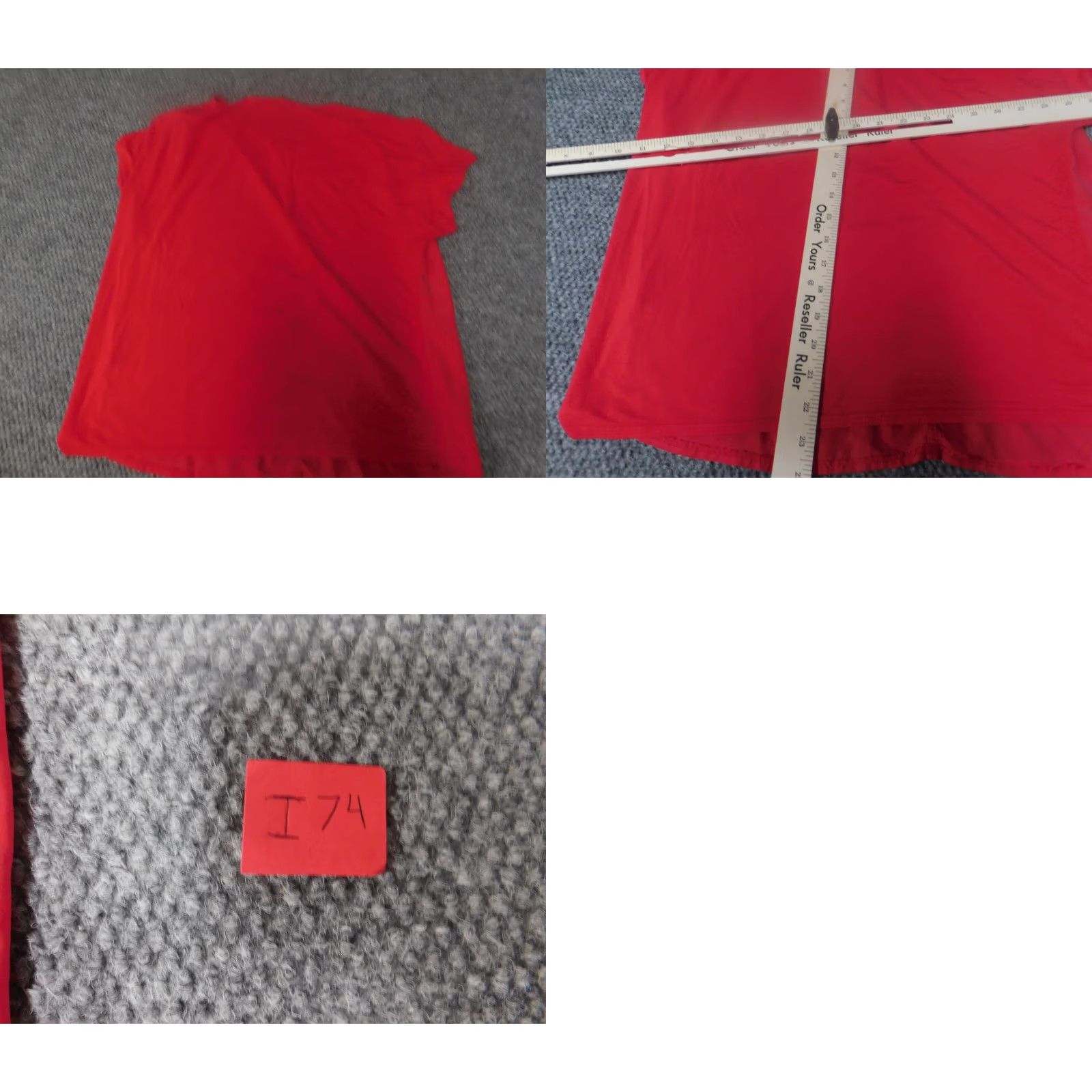 Calvin Klein Calvin Klein Blouse S Women Red Crew Neck Short Sleeve Pullover Casual Solid Zipper Classic Size S / US 4 / IT 40 - 8 Thumbnail