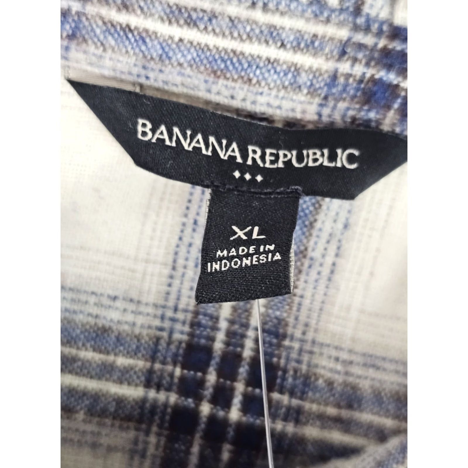 Banana Republic Banana Republic Wool Blend Plaid Flannel Button Shirt Women XL Natural Beige NWT Size XL / US 12-14 / IT 48-50 - 2 Thumbnail