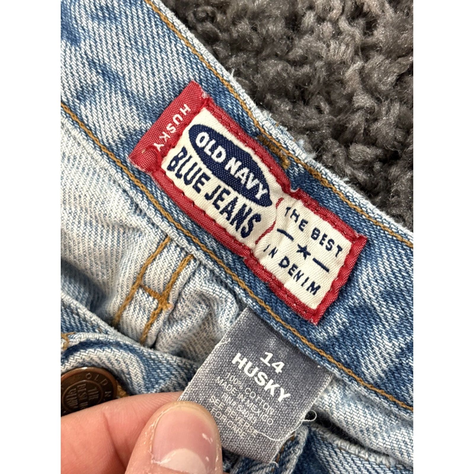 Old Navy VINTAGE Old Navy Jeans Womens 28x27 Light Wash Relaxed Tapered 90s Blue 28 90s Mens? Size ONE SIZE - 6 Thumbnail