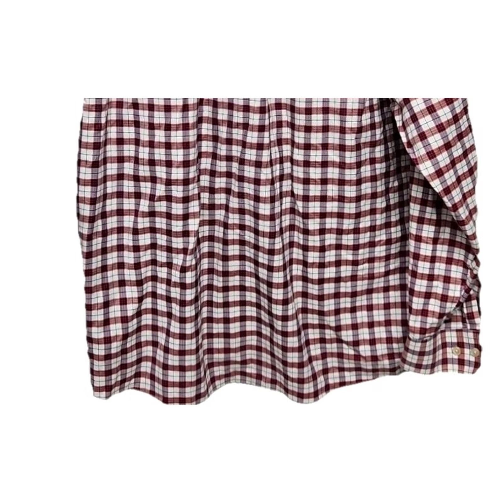Jos. A. Bank Jos A Bank Traveler’s Collection Plaid Button Down Shirt Men’s XL 100% Cotton Red Plaid Button-Up Adult Men Size US XL / EU 56 / 4 - 7 Thumbnail