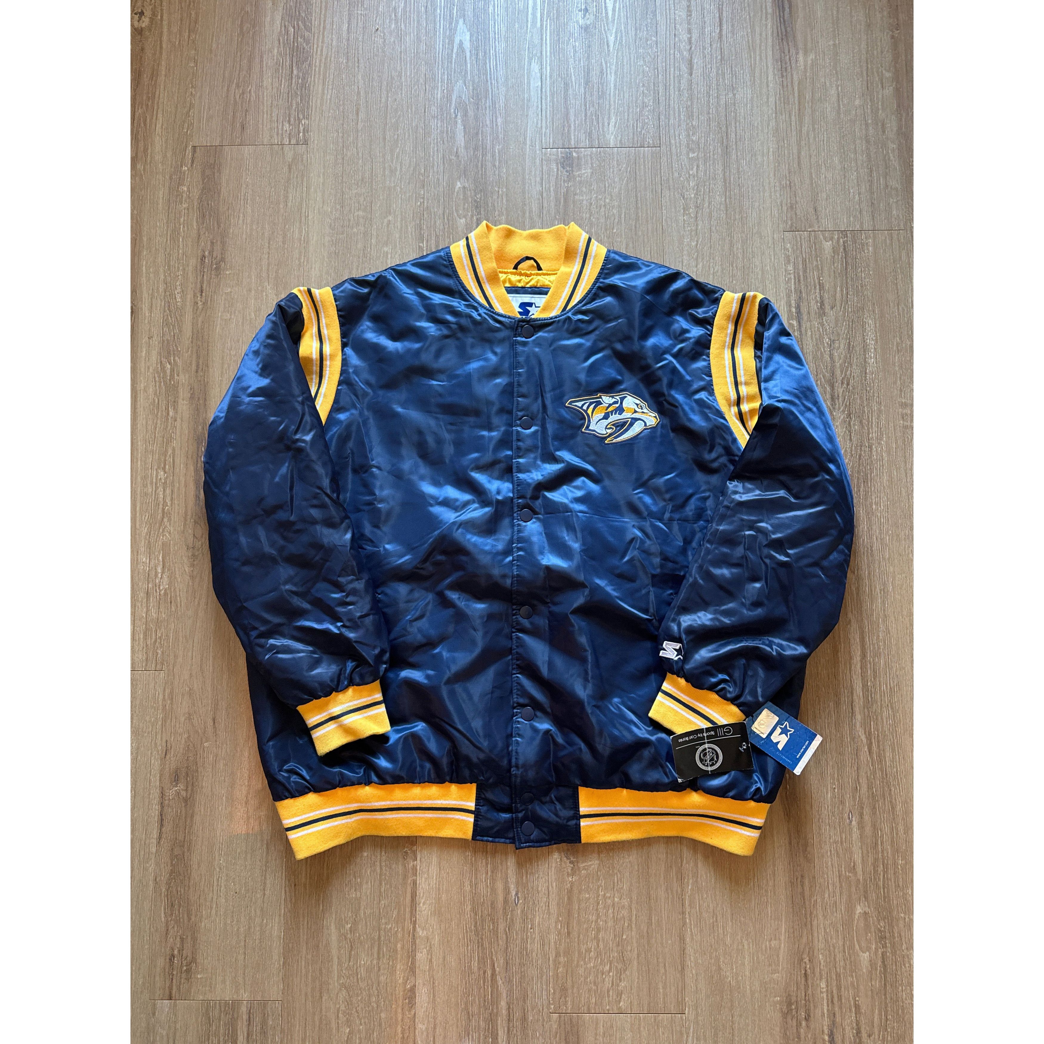 Starter (4XL) Starter Nashville Predators NHL Satin Bomber Jacket Size US XXL / EU 58 / 5 - 1 Thumbnail