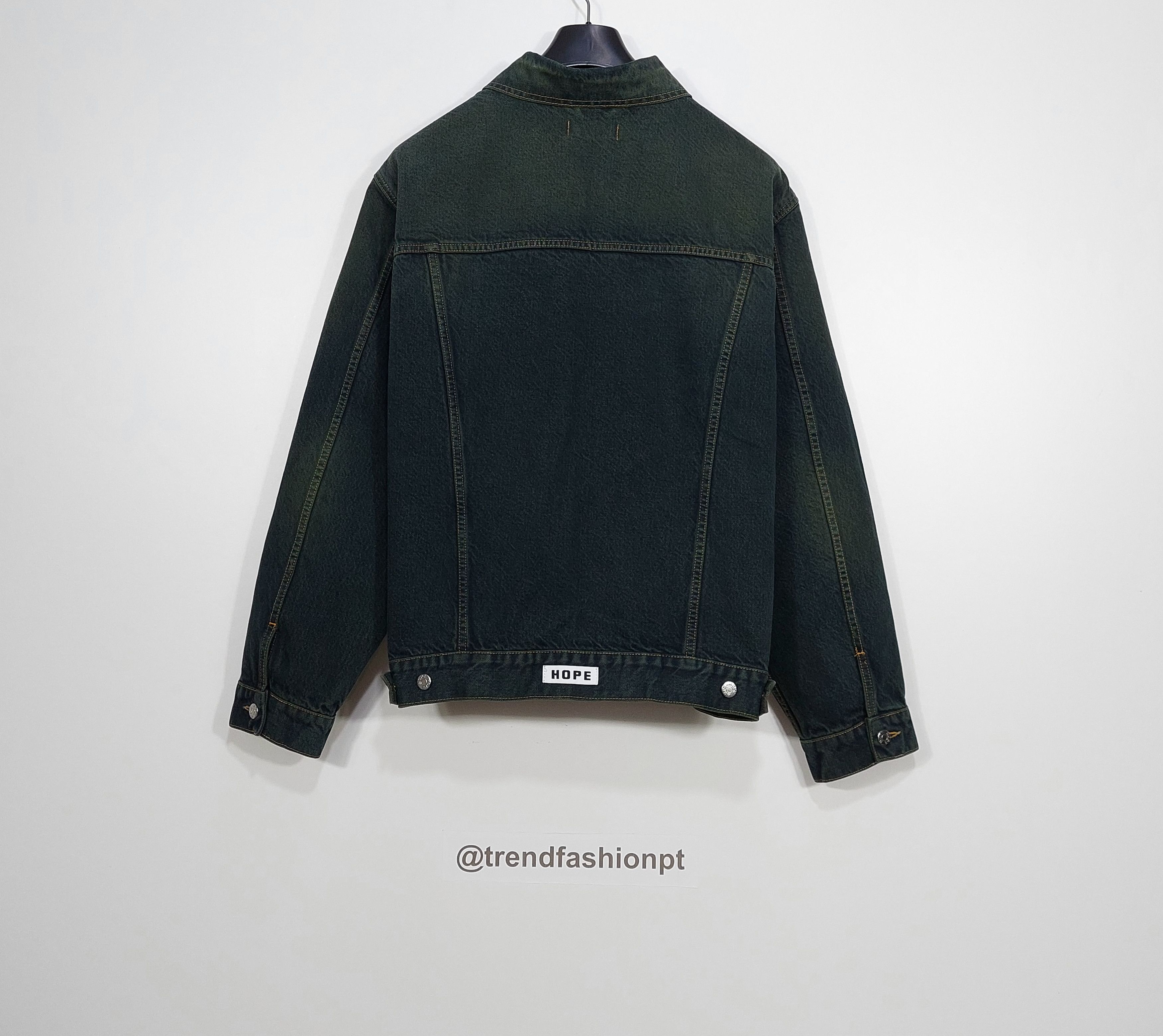 Hope boxy denim jacket - green tint M Size US M / EU 48-50 / 2 - 5 Thumbnail