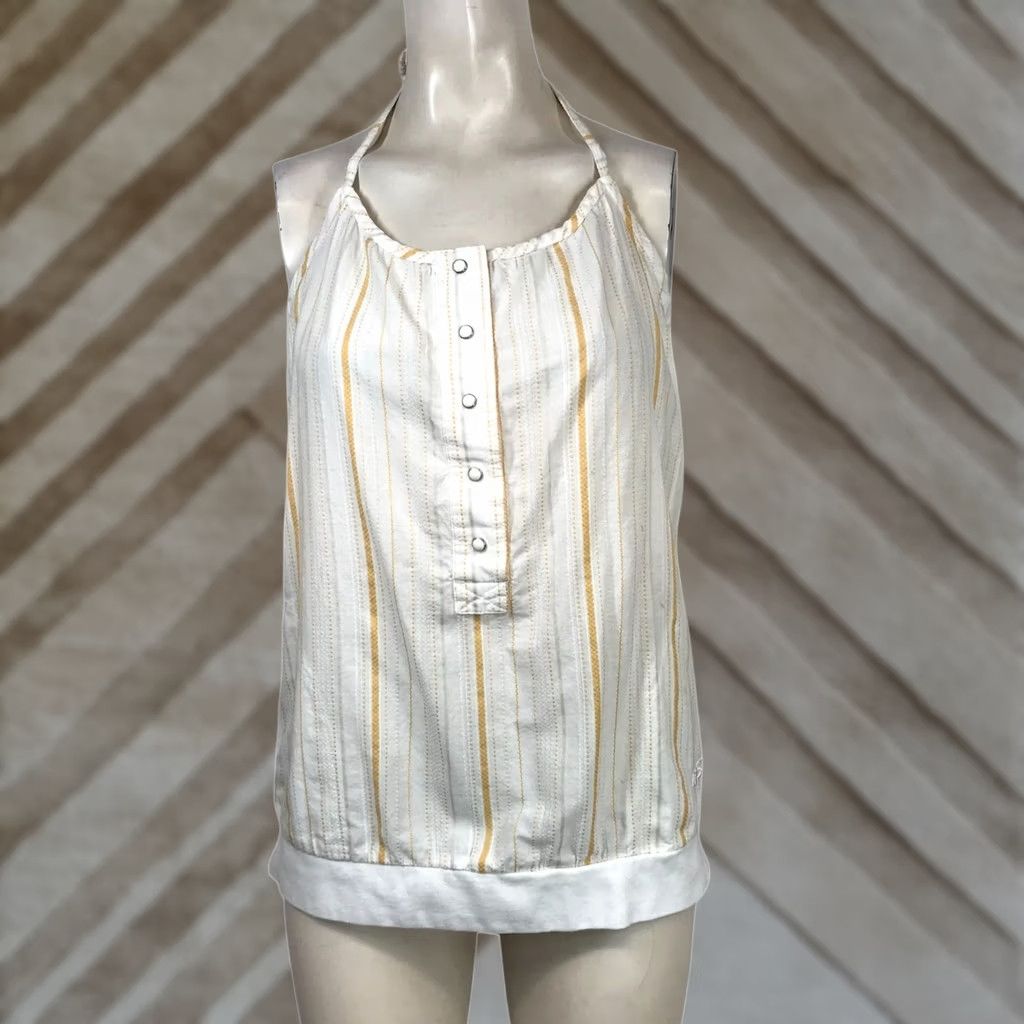 Nike Nike 6.0 Summer Top Womens L Halter Snap Front Cotton Y2K 90's Size L / US 10 / IT 46 - 1 Thumbnail