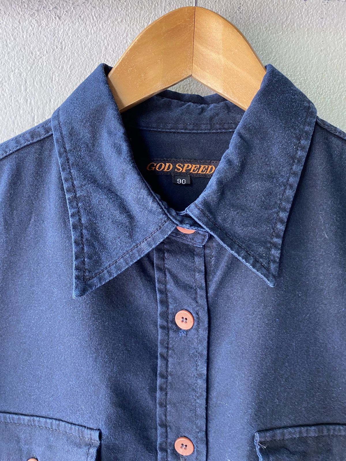 Godspeed GOD SPEED Men Navy Blue Long Sleeve Shirt Size ONE SIZE - 3 Thumbnail