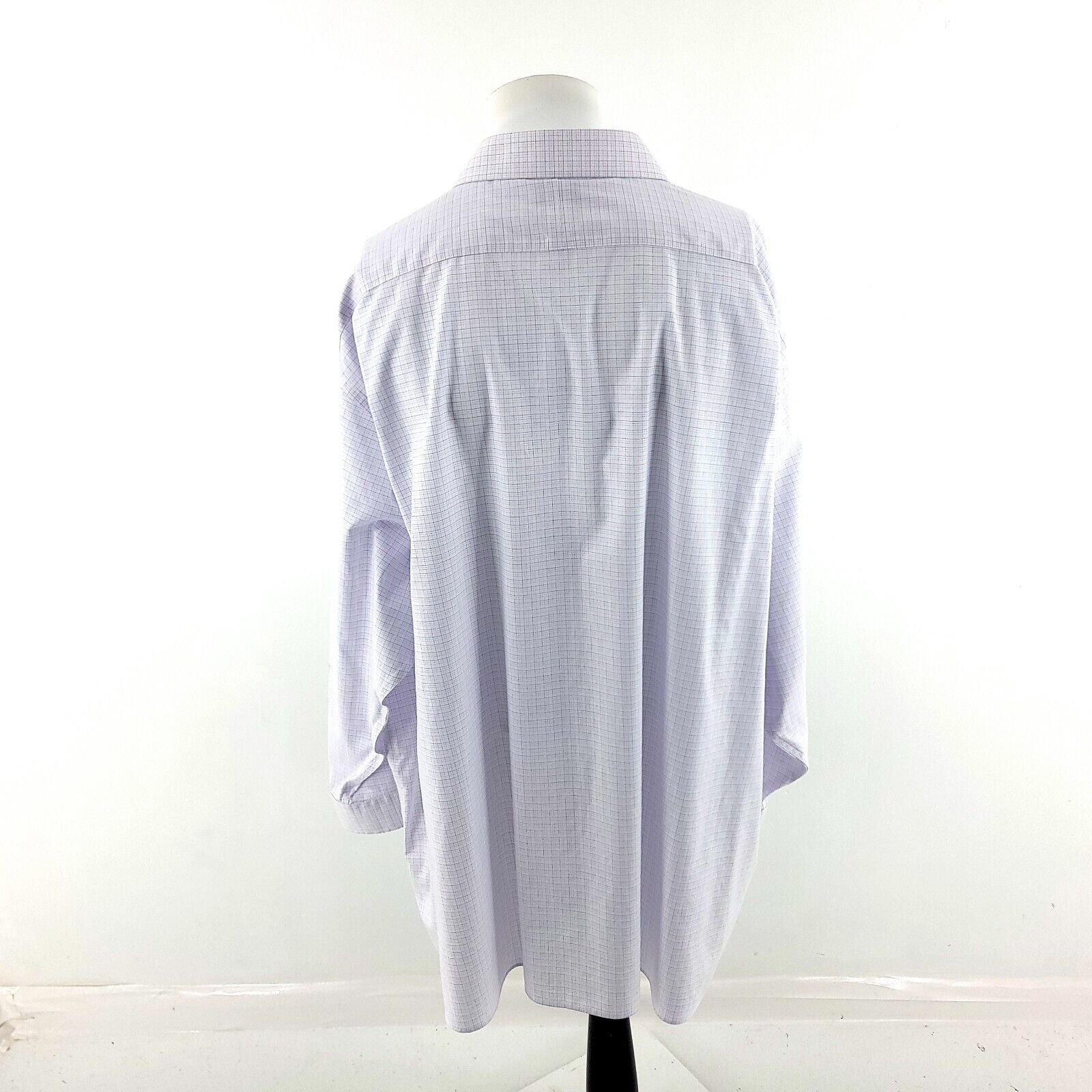 Jos. A. Bank DAMAGED Jos A Bank Traveler 20 35 White Blue Pink Check Pock Size US XXL / EU 58 / 5 - 5 Thumbnail