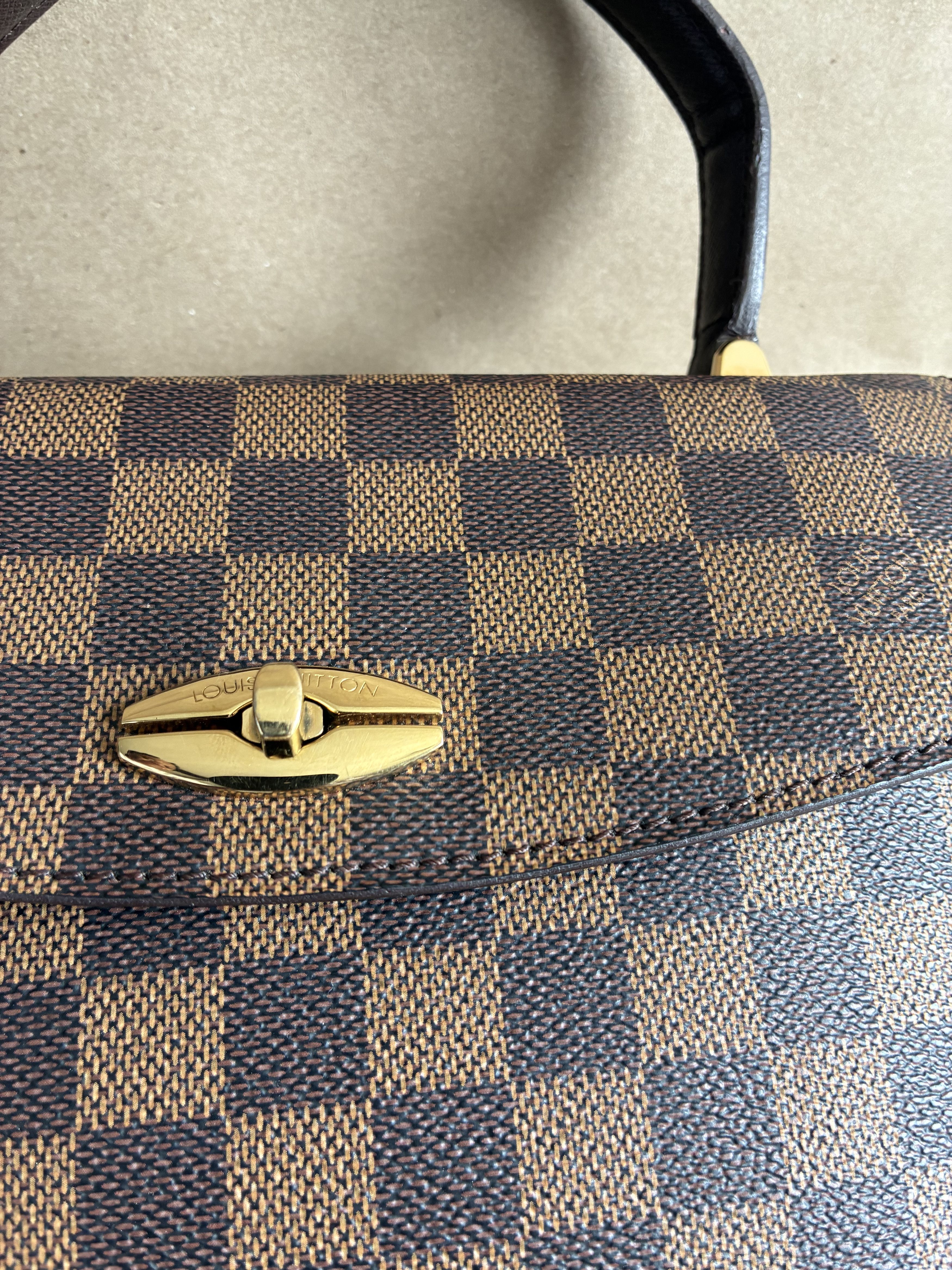 Louis Vuitton Louis Vuitton Damier Ebene Malesherbes Top Handle Bag Size ONE SIZE - 5 Thumbnail