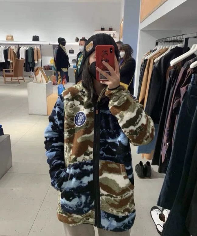 Loewe Loewe Eye series color matching camouflage plush hooded co Size M / US 6-8 / IT 42-44 - 9 Thumbnail