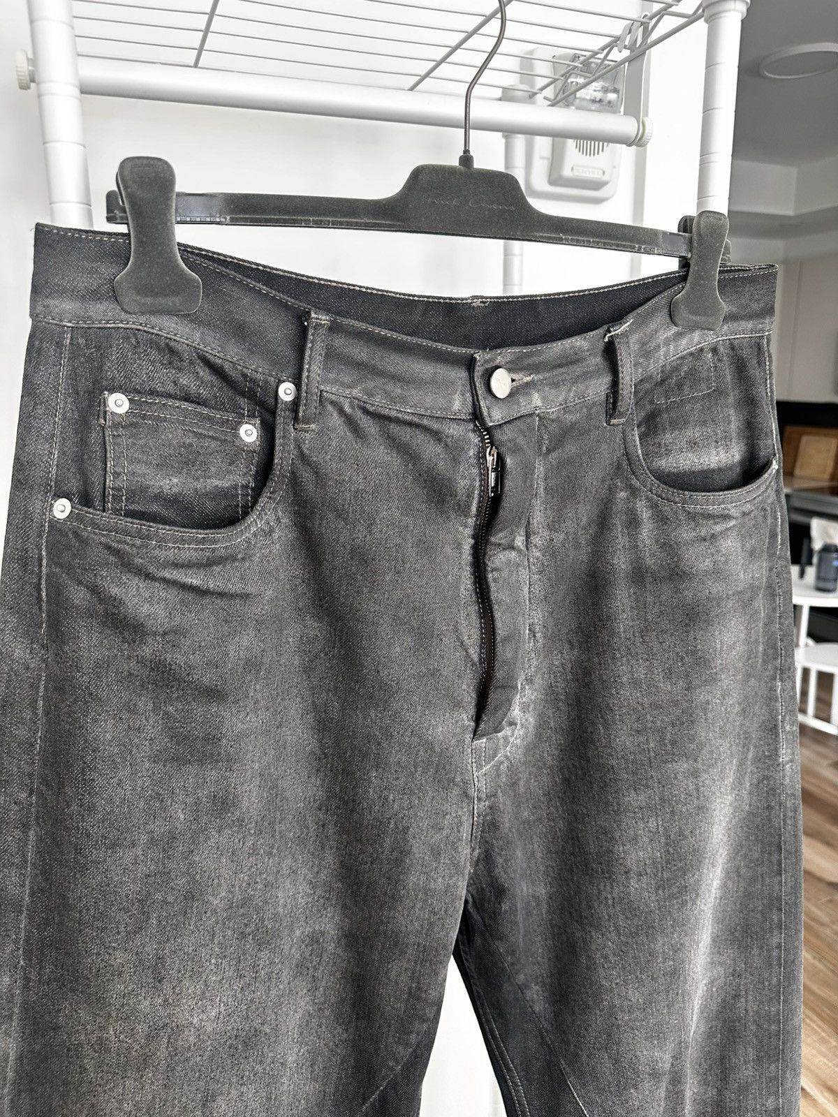 Rick Owens MR PORTER EXCLUSIVE GETH DRKSHDW DARK DUST DENIM JEANS Size US 34 / EU 50 - 4 Thumbnail