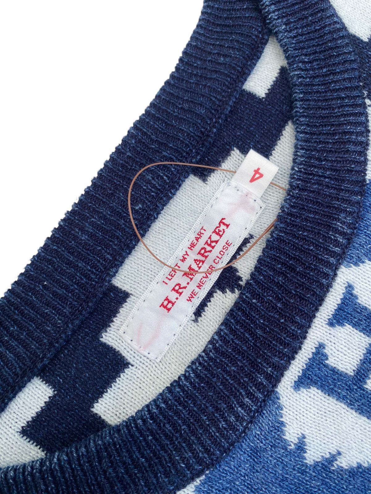 Japanese Brand × Vintage Vtg Heart Market Knitwear Overprint Size US L / EU 52-54 / 3 - 7 Thumbnail