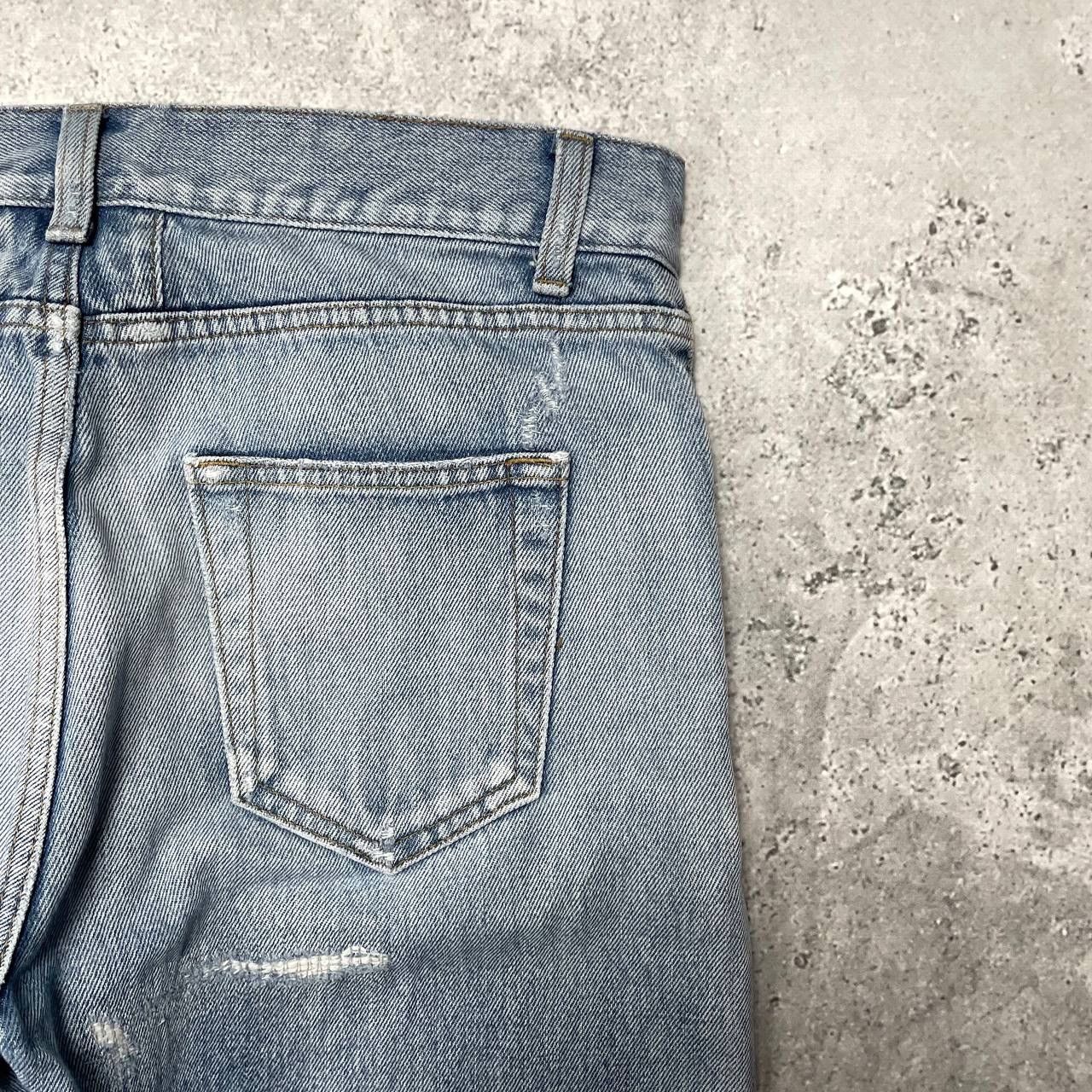 Saint Laurent Paris Saint Laurent D02 Washed Blue Distressed Jeans Skinny Fit Size US 30 / EU 46 - 20 Thumbnail