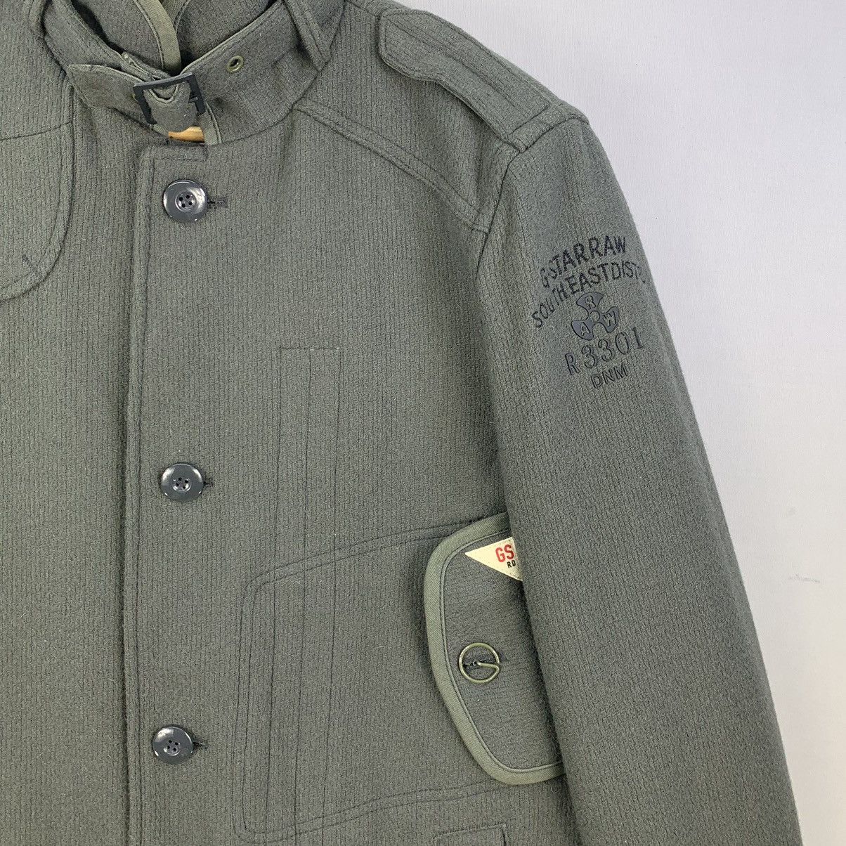 G-Star G-Star Raw Denim Wool Garber Trench Coat Jacket Size US M / EU 48-50 / 2 - 9 Thumbnail