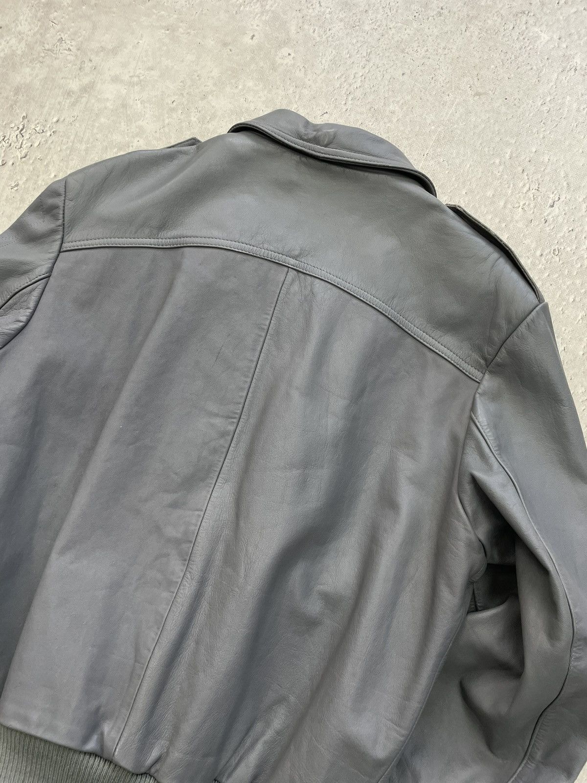 Schott Leather aviation leather bomber jacket 90s schott jacket Size US L / EU 52-54 / 3 - 14 Thumbnail