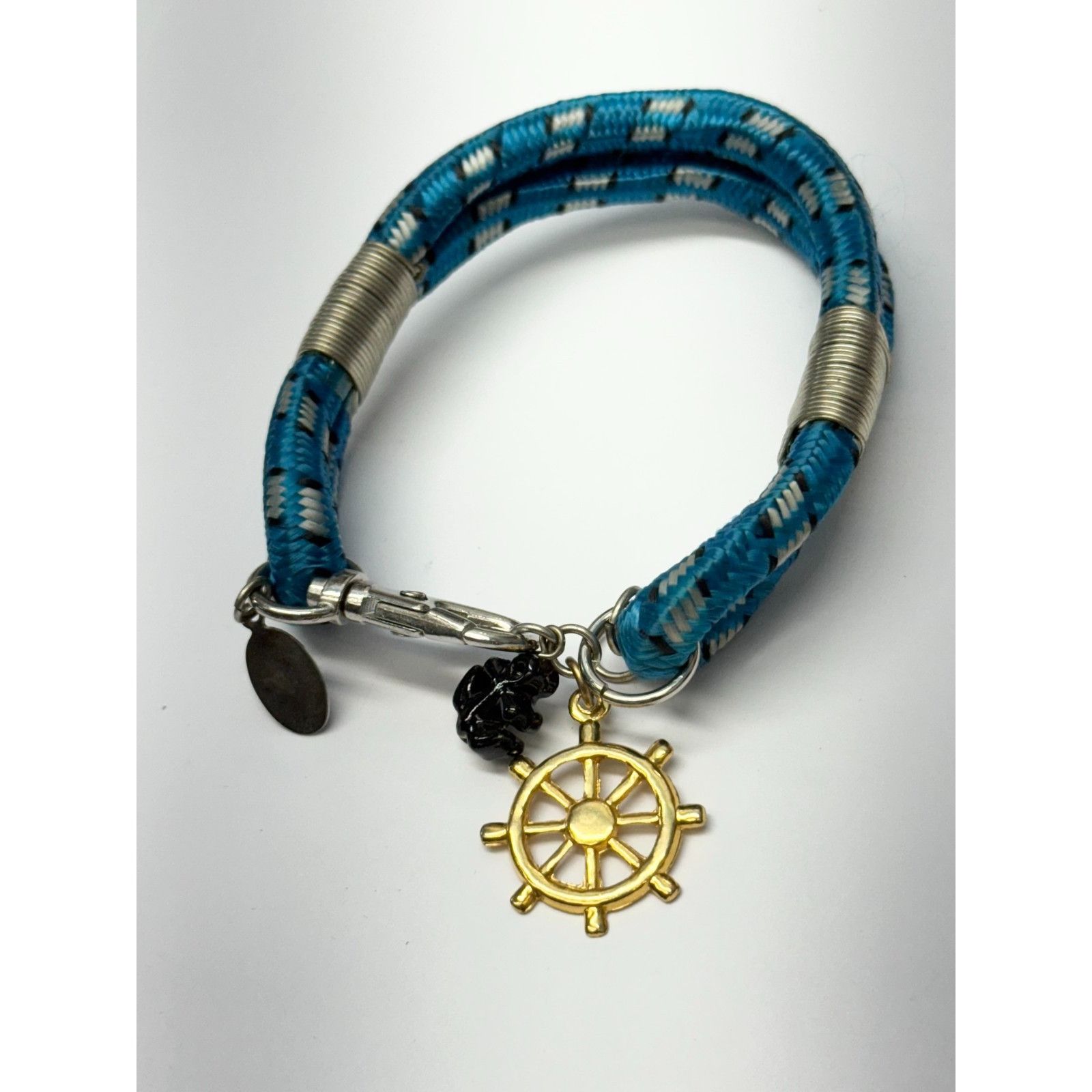 Vintage Vintage nautical bungee cord charm bracelet blue Size ONE SIZE - 3 Thumbnail