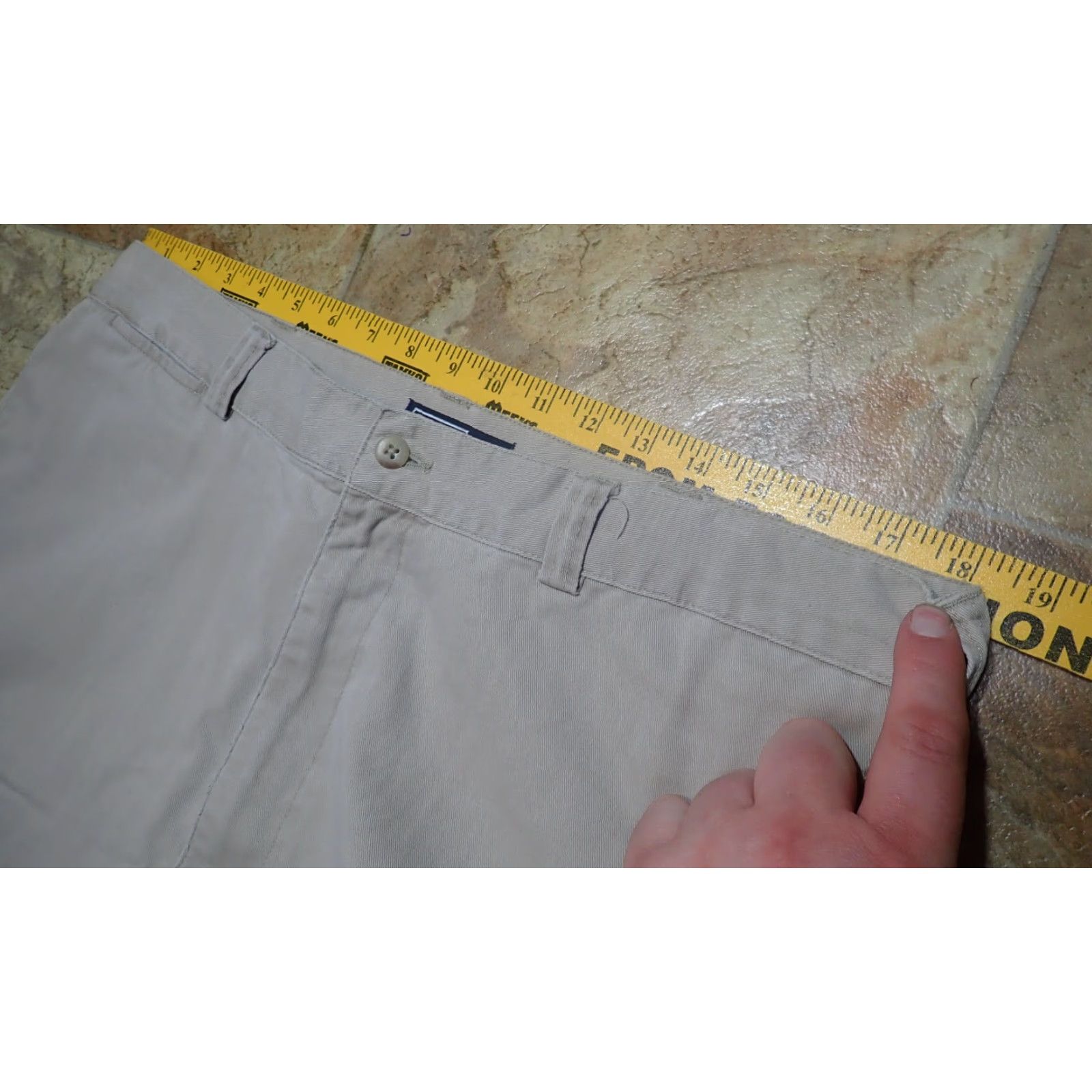 Polo Ralph Lauren VINTAGE Polo Ralph Lauren Men’s Dress/Casual Pants Flat Front Regular Fit 36x29 Khaki Gray Cotton Blend Men's Size US M / EU 48-50 / 2 - 4 Thumbnail
