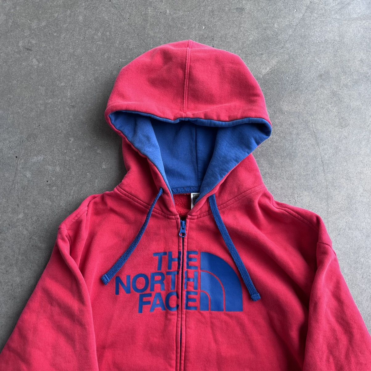 The North Face CRAZY Y2K The North Face Red and Blue Faded Hoodie Zip Up XL Size US XL / EU 56 / 4 - 2 Thumbnail