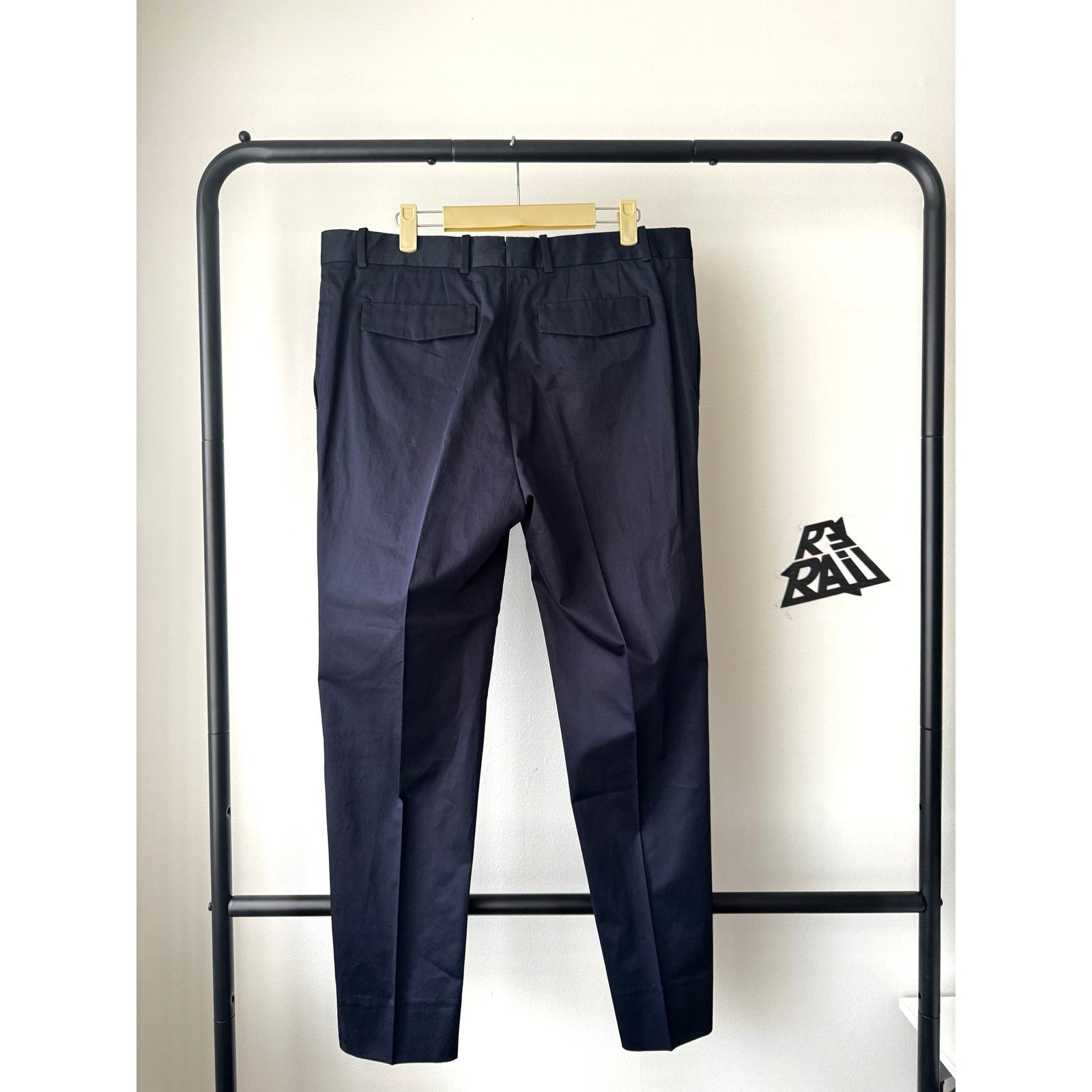 Berluti × Haider Ackermann Berluti Alessandro Cotton Tailored Navy Trousers Size US 36 / EU 52 - 3 Thumbnail