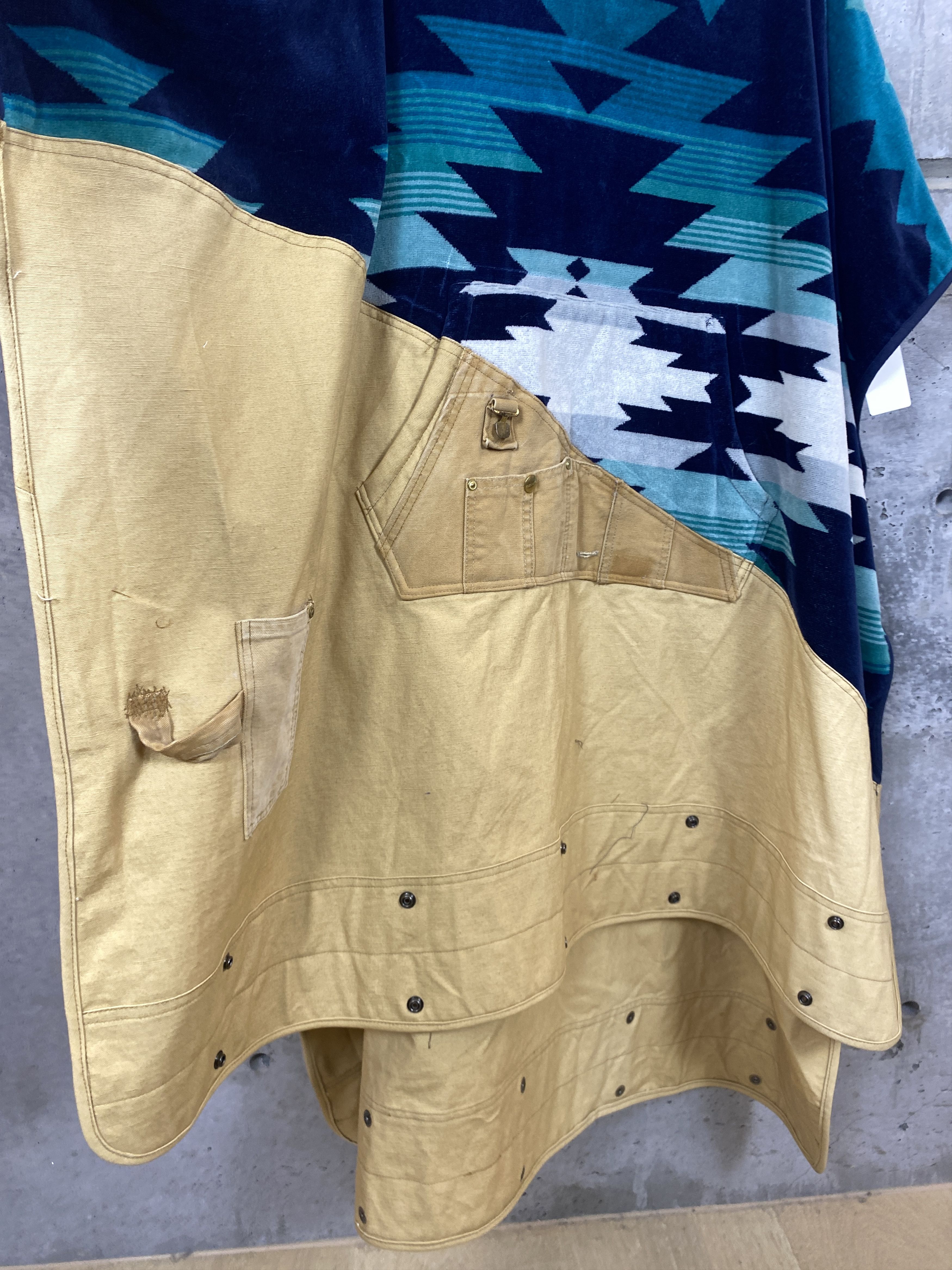 Greg Lauren Greg Lauren Sample Canvas Sherpa Poncho Size US L / EU 52-54 / 3 - 4 Thumbnail