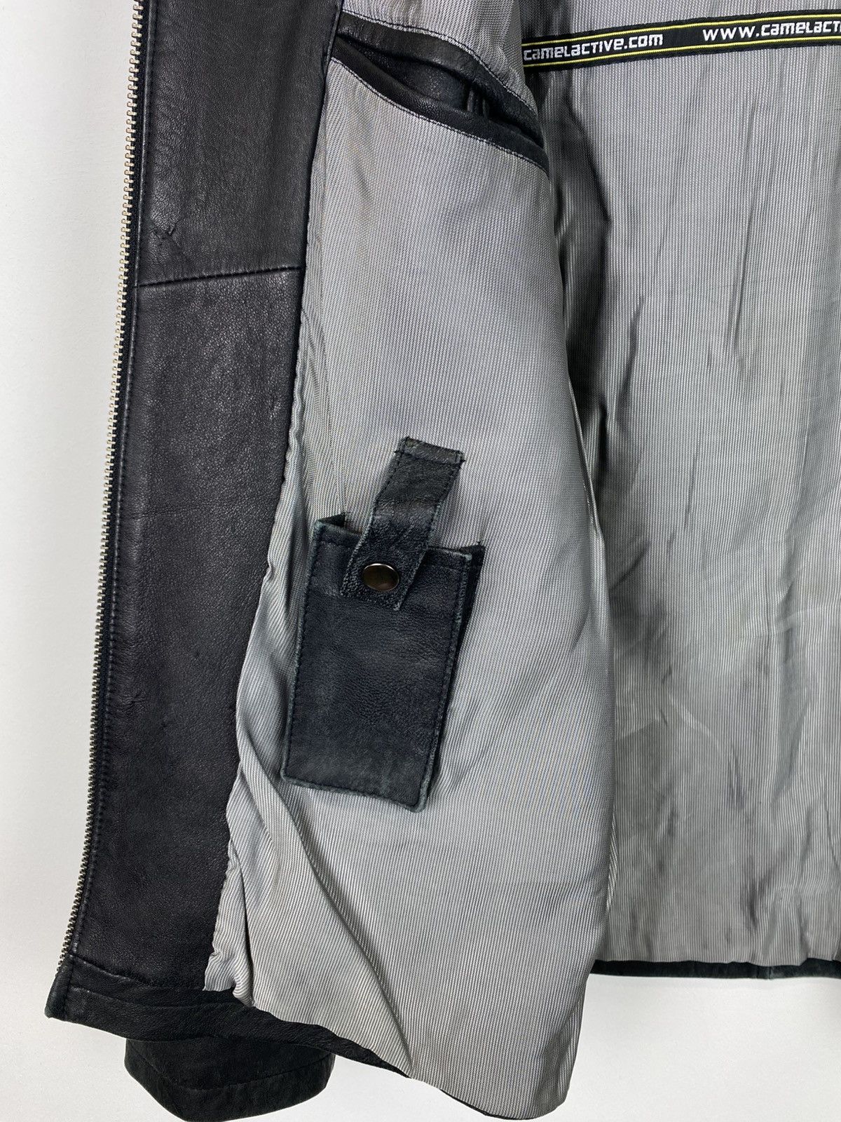 camel active Camel Active Full Zip Leather Jacket Black Sz 50 Avant Garde Size US XL / EU 56 / 4 - 8 Thumbnail