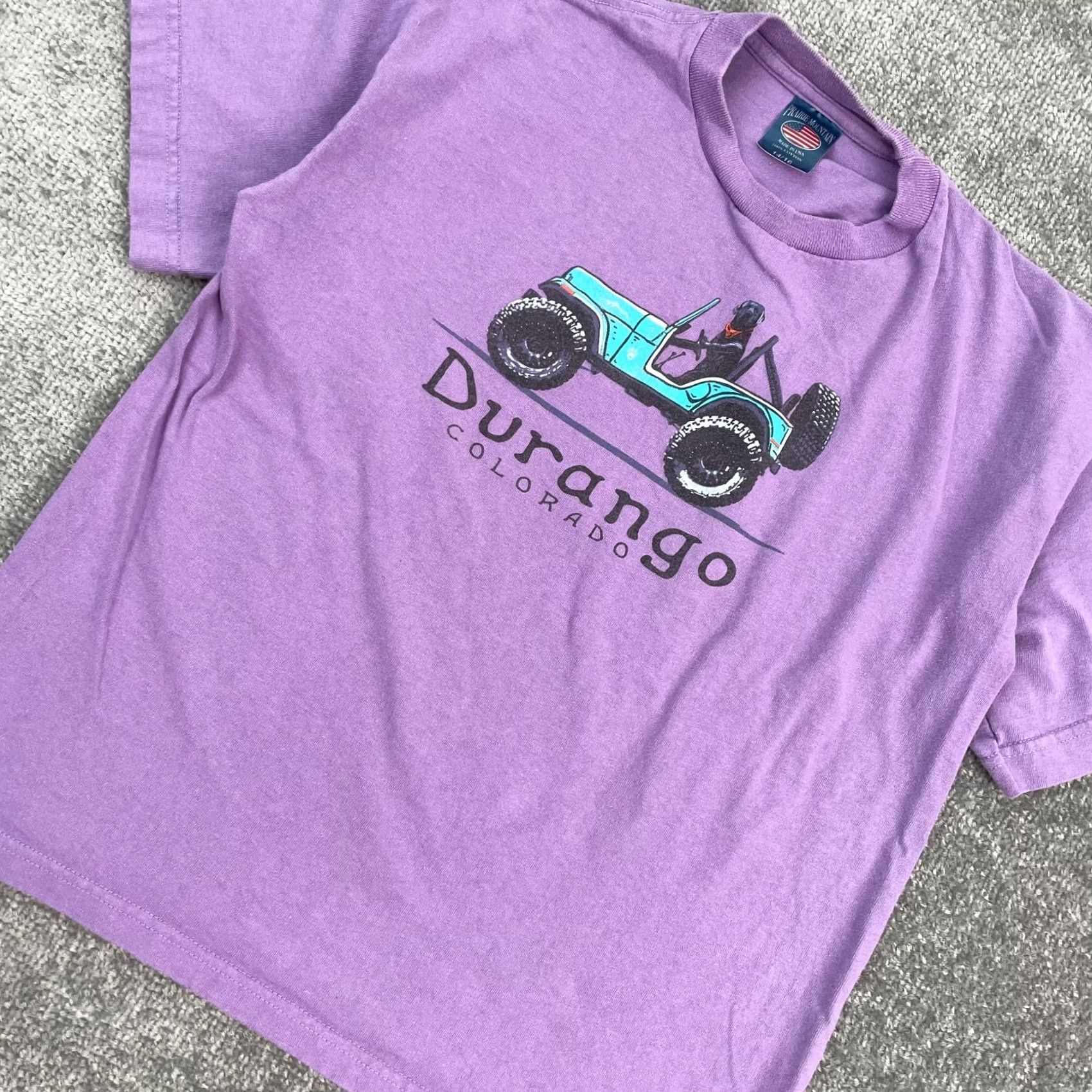 Durango VINTAGE 90s Purple Solid Short Sleeve T-Shirt S Mens Size US S / EU 44-46 / 1 - 6 Thumbnail