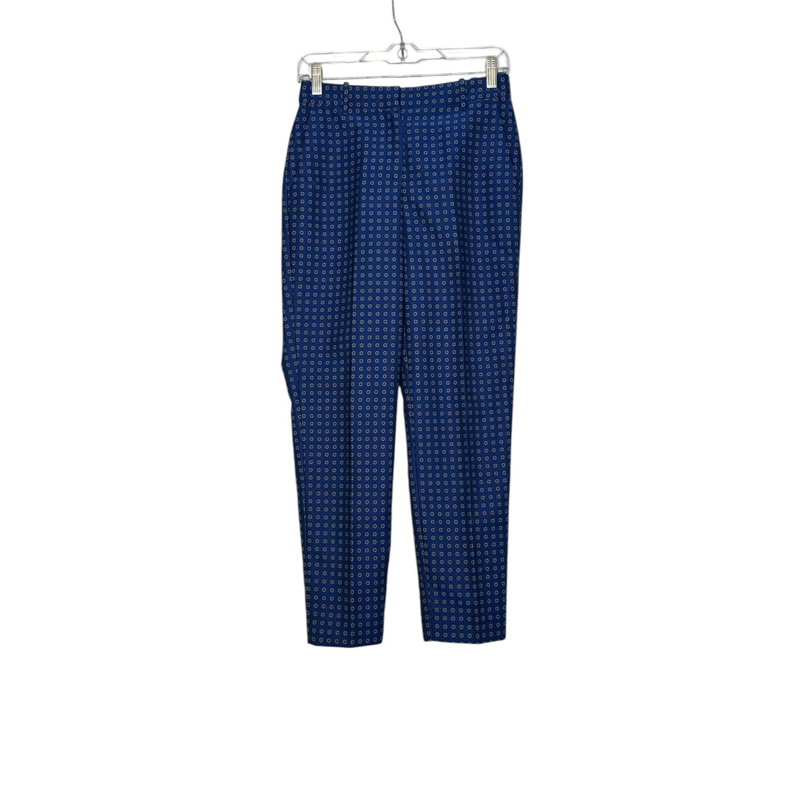 J.Crew J.Crew blue red floral dots dressy pants size small Size 28" / US 6 / IT 42 - 7 Thumbnail