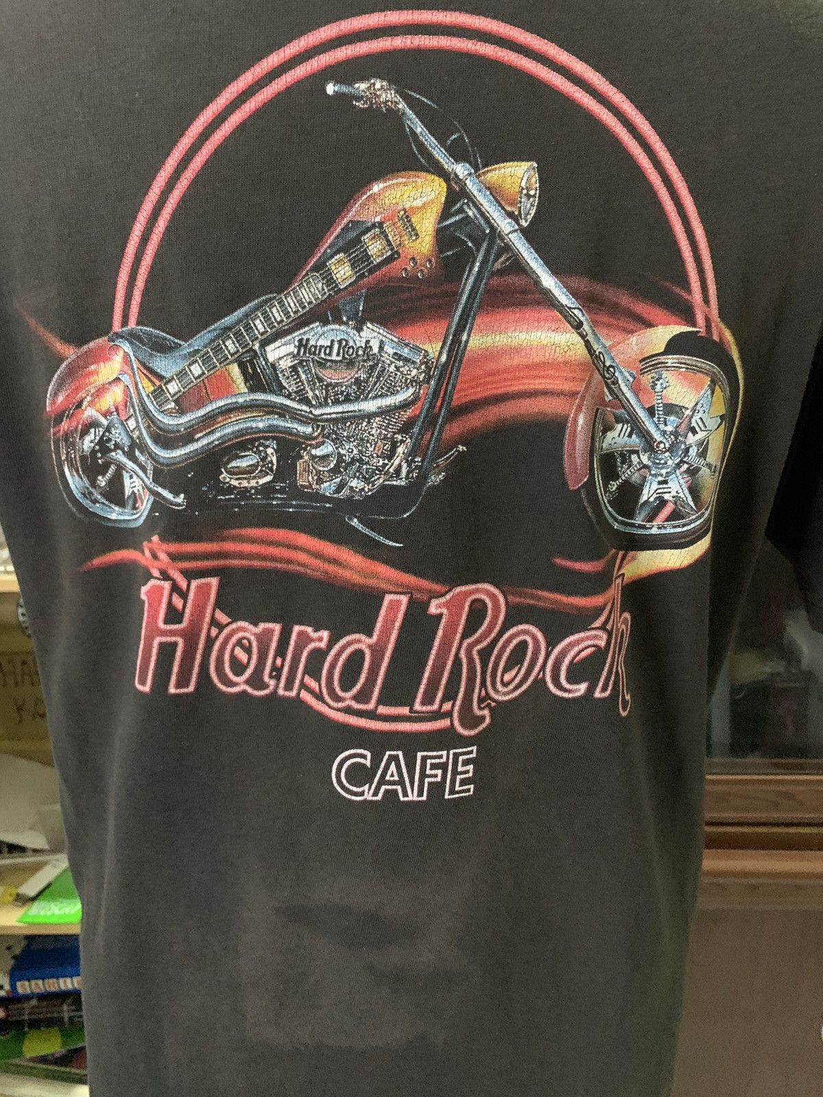 Hard Rock Cafe × Vintage Combo Hard Rock Tokyo Big Motorcycle Discolouration Size US S / EU 44-46 / 1 - 14 Thumbnail