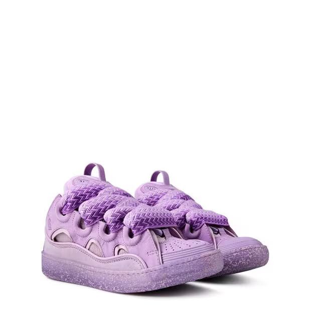 Lanvin o1g2r1mq1024 Curb Speckled Sneakers in Lilac Size US 7 / IT 37 - 3 Thumbnail