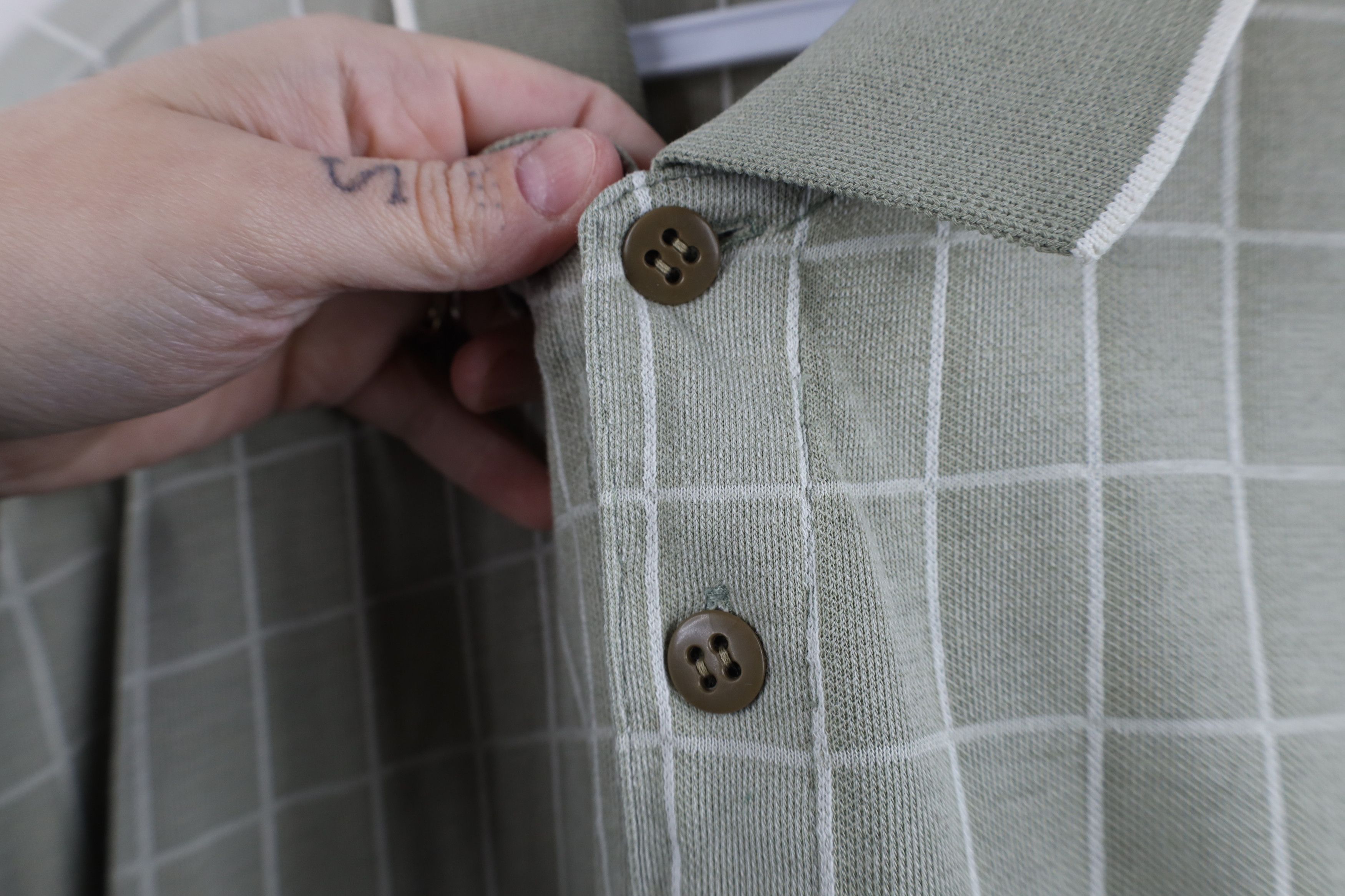Vintage Vintage 90s Streetwear Checkered Collared Golf Polo Shirt Size US L / EU 52-54 / 3 - 7 Thumbnail