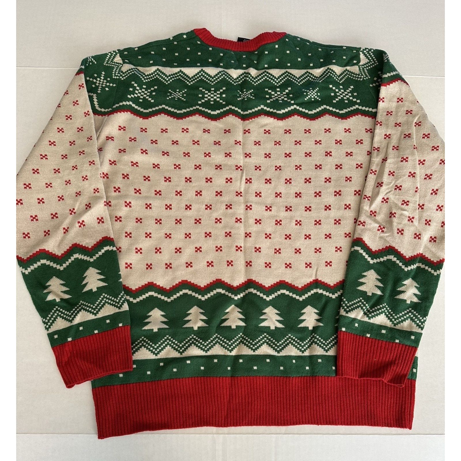 Other ELF Movie-Raised by Elves-Ugly Christmas Sweater Med Green Size US M / EU 48-50 / 2 - 8 Thumbnail