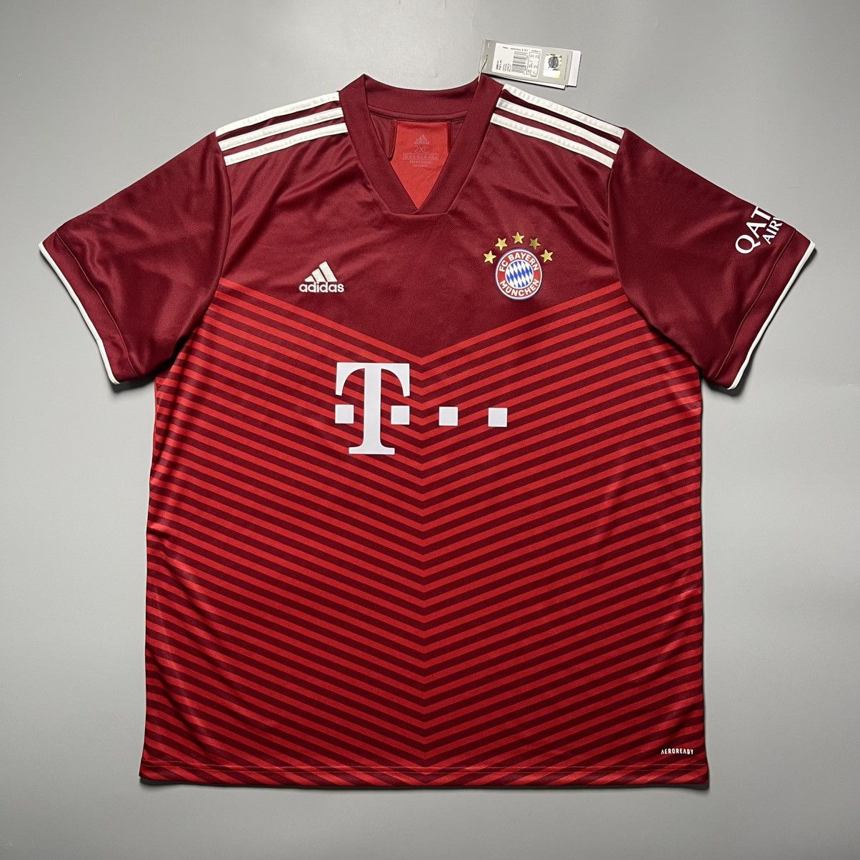Adidas BAYERN ADIDAS 2021/2022 FOOTBALL SOCCER HOME JERSEY Size US XXL / EU 58 / 5 - 1 Thumbnail