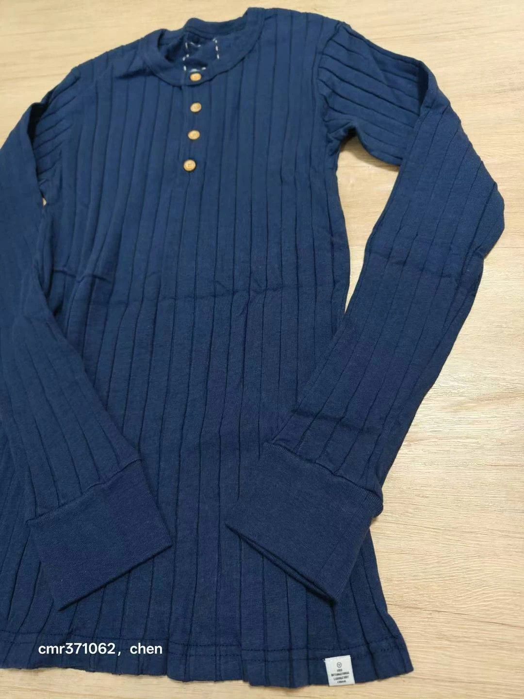 Visvim visvim 15AW Ribs Henley L/S Navy Women's 2 New Size M / US 6-8 / IT 42-44 - 4 Thumbnail