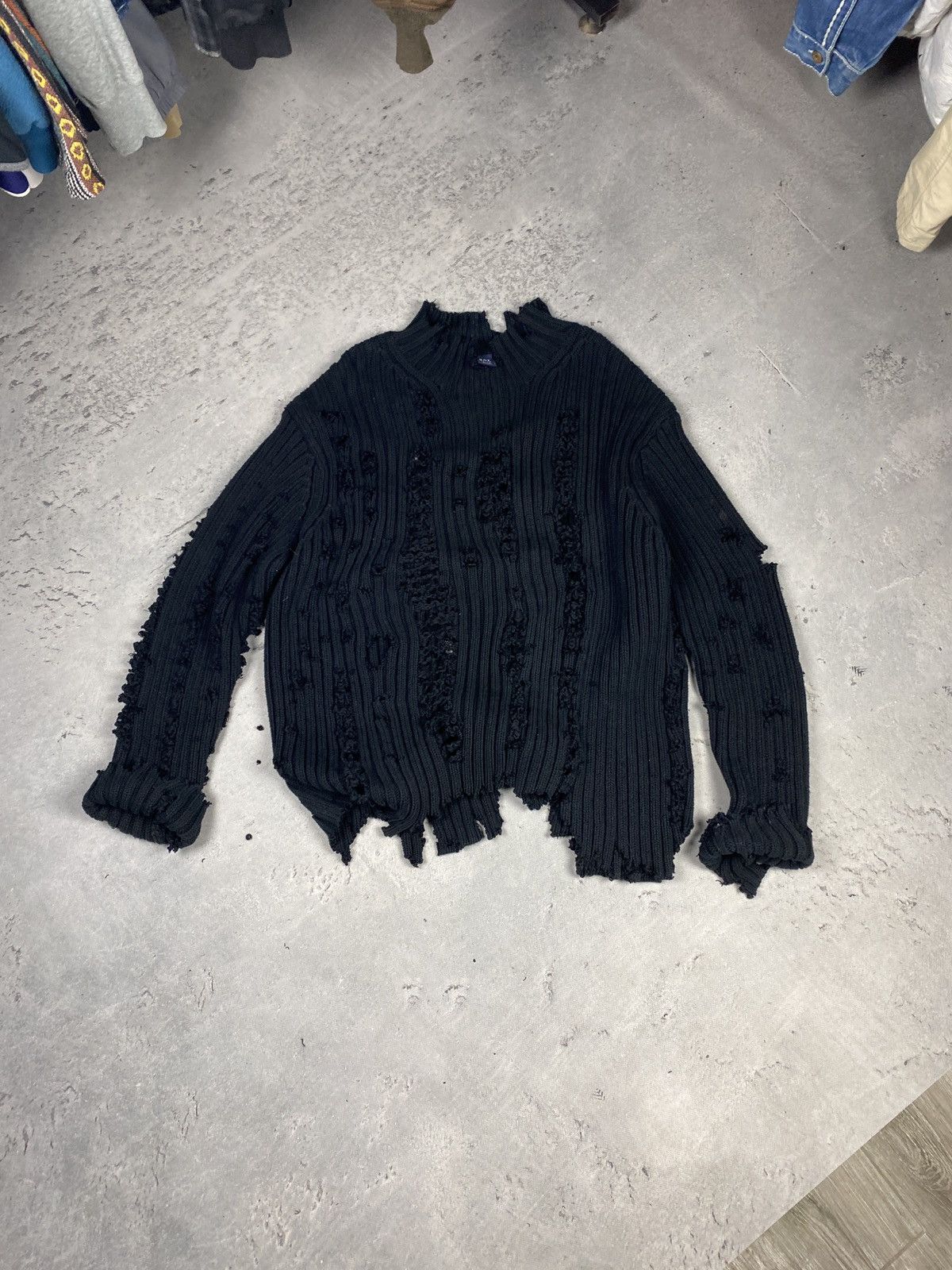Junya Watanabe Distressed Sweater | Grailed